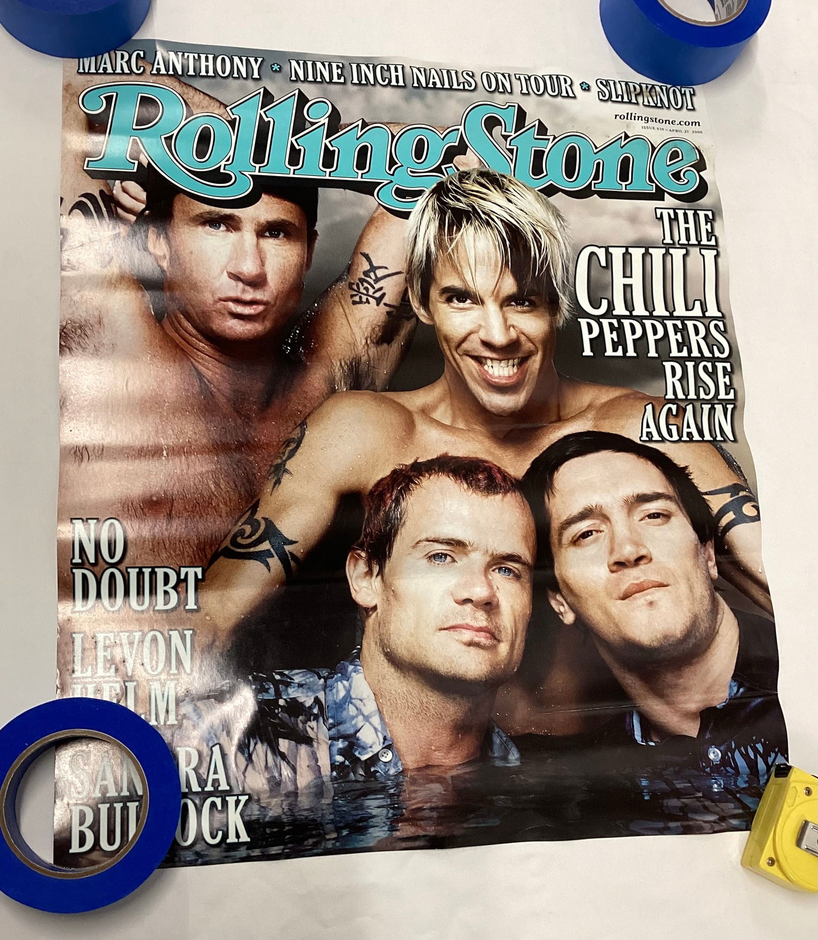 Rolling Stone Red Hot Chili Peppers Promotional Record Store Display Poster (1 of 4)