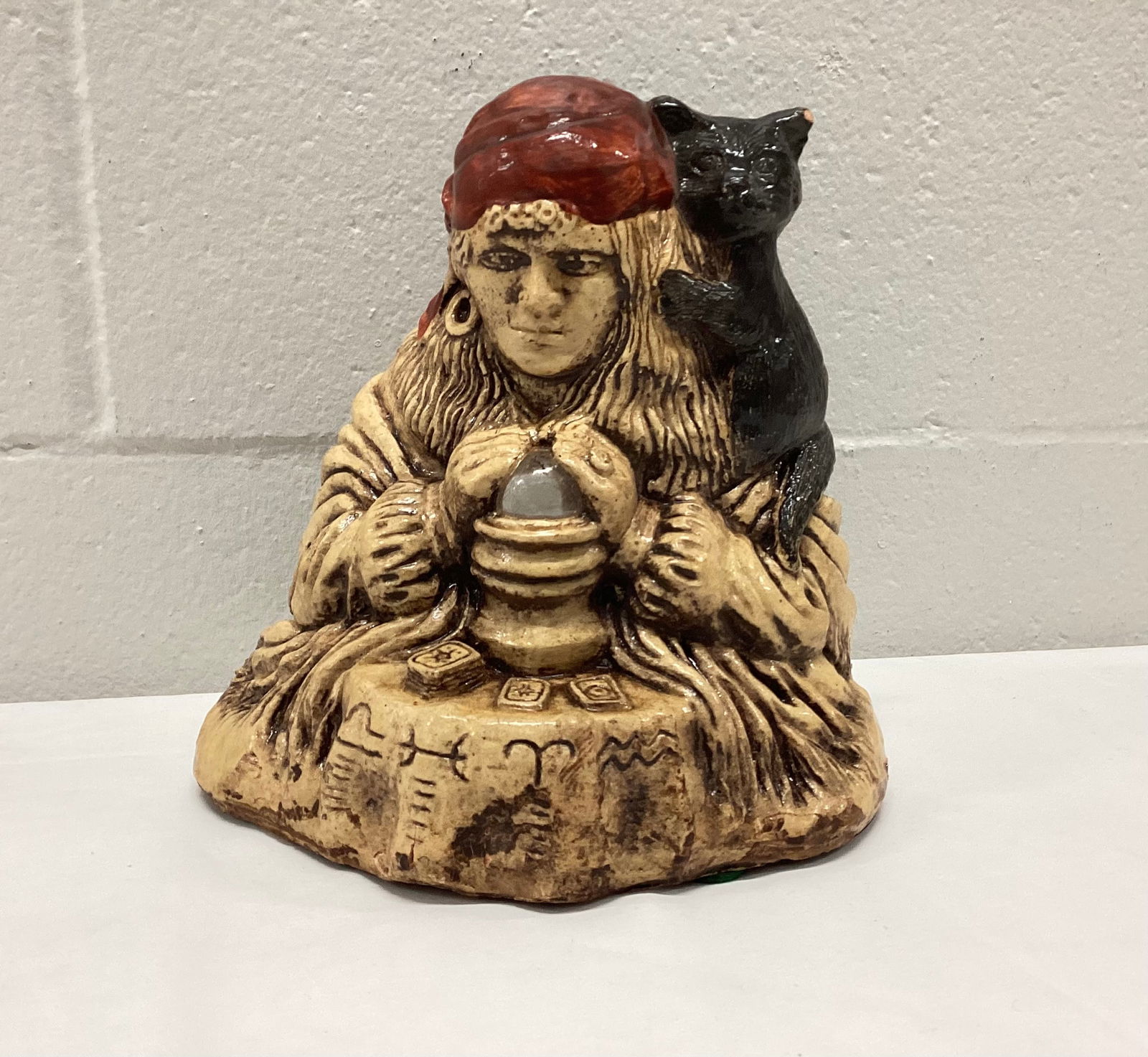 1981 Matchless Grove Fortune Teller Black Cat Candle Holder (1 of 7)
