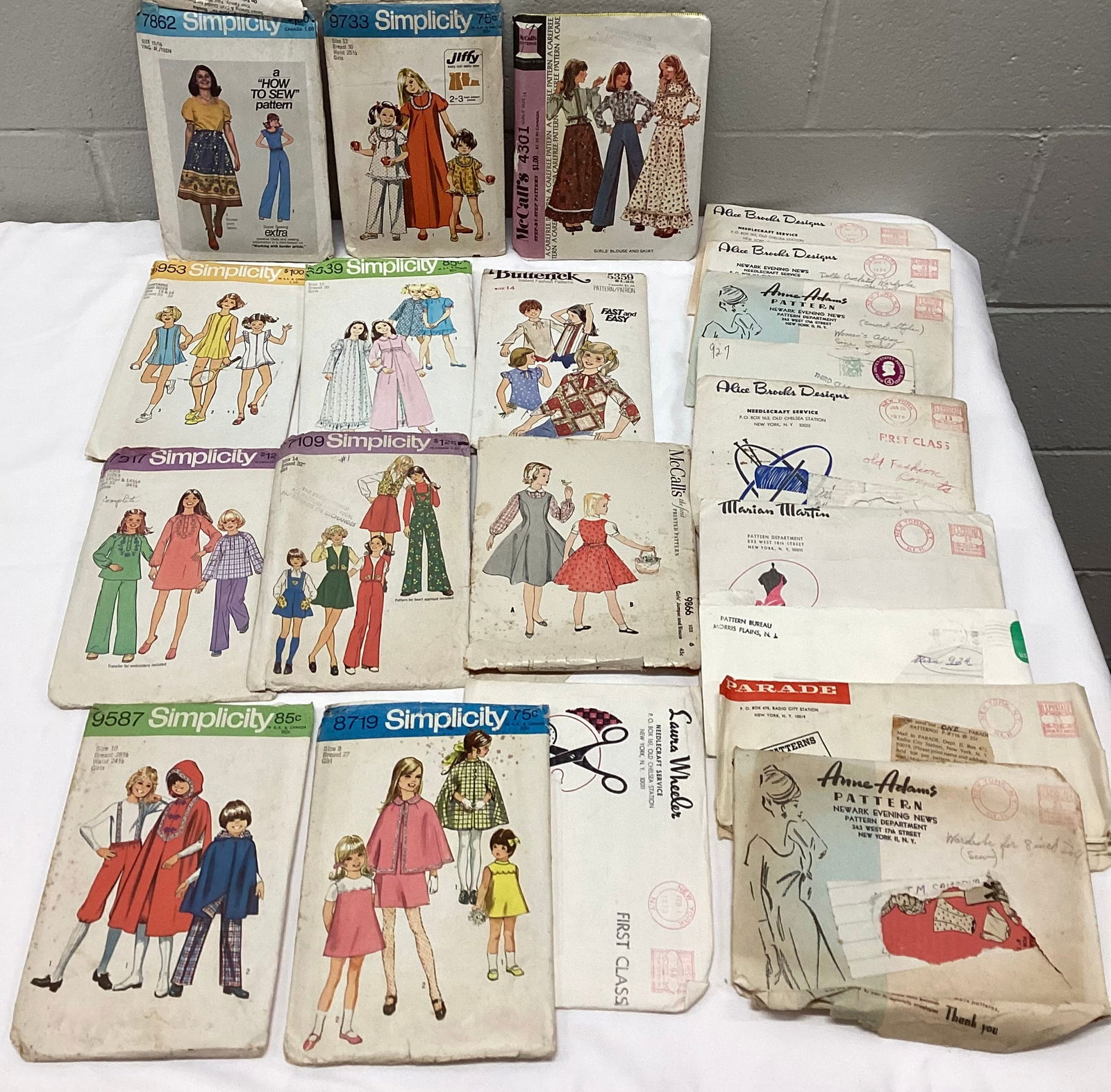 Vintage Sewing Patterns: Not checked for completeness