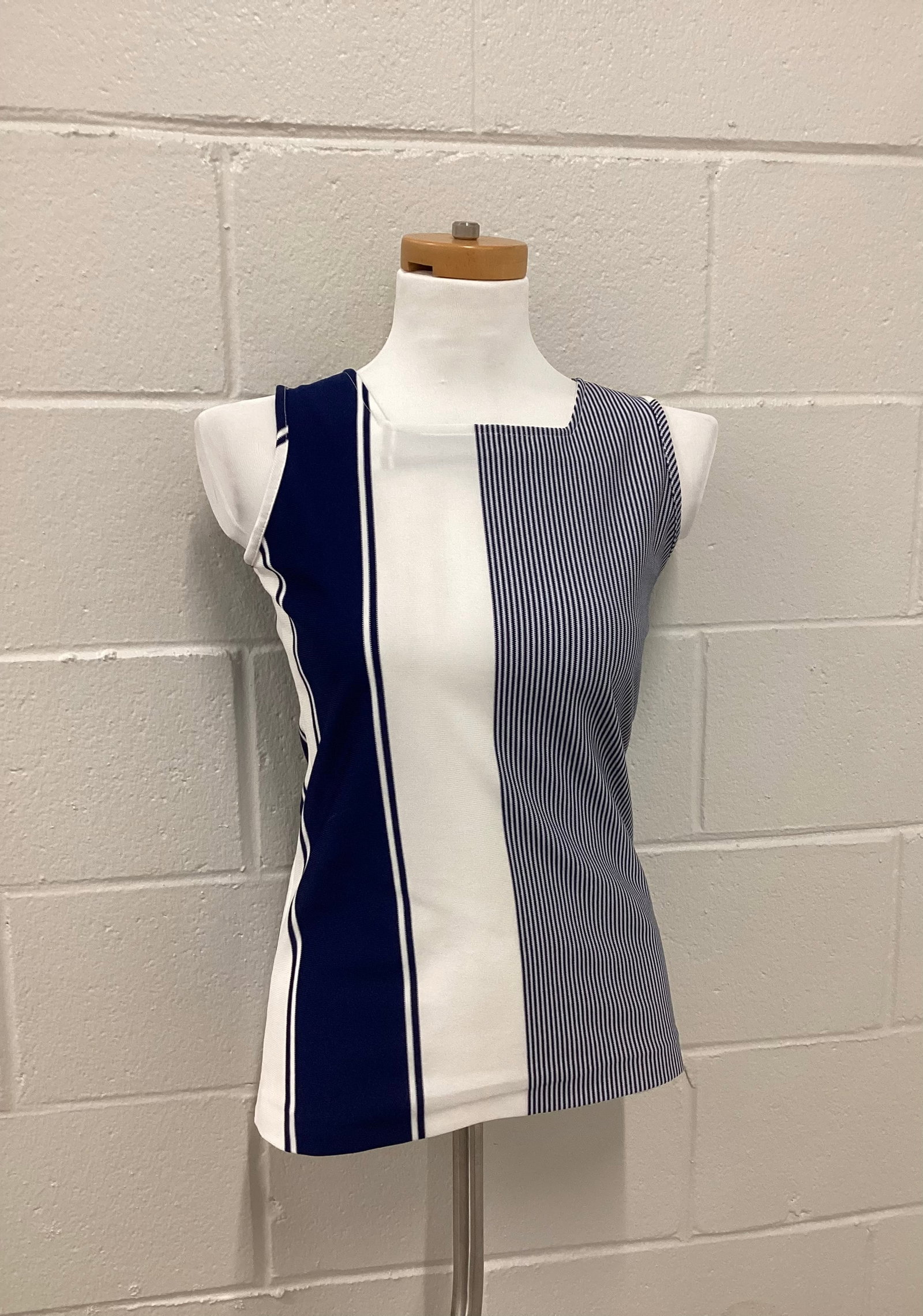 Vintage Pretty Tops Striped Color Block Tank: No Size Tag AP-AP 17.5
