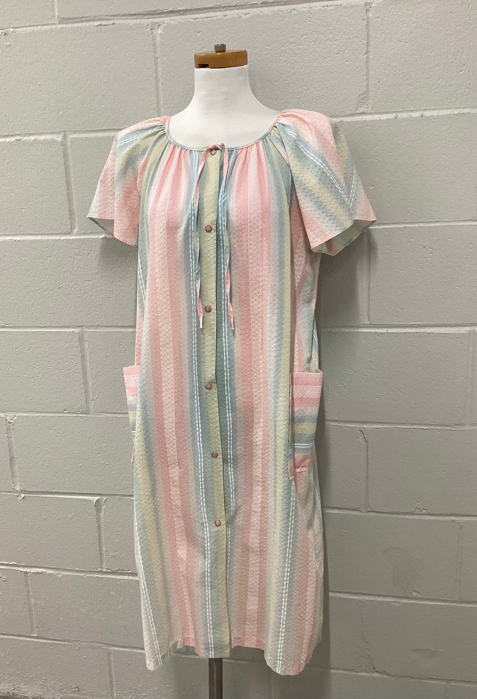 Vintage Heather Made in USA Button Front Robe (1 of 8)