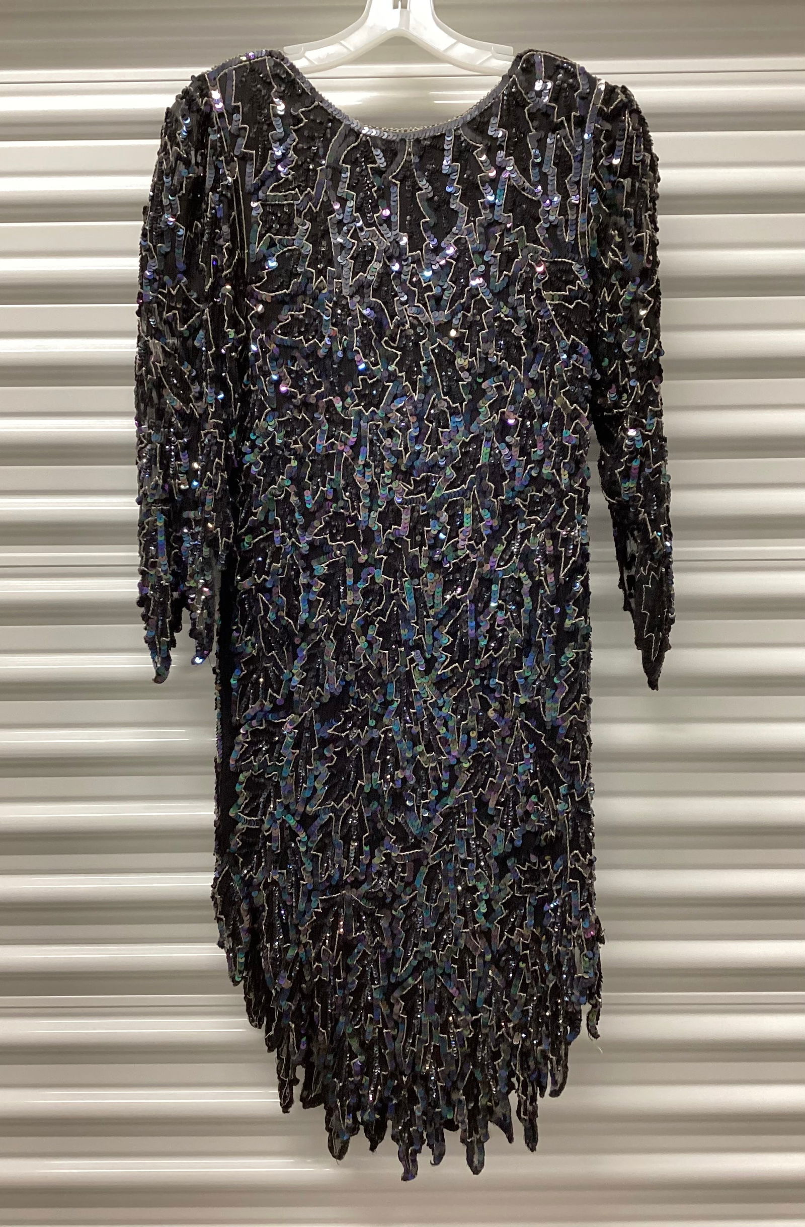 Vintage Exotica Silk Sequin Beaded Dress (1 of 6)