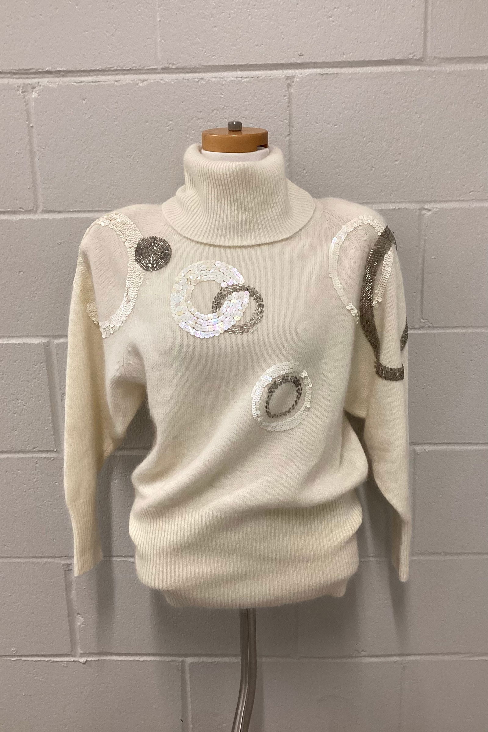 Vintage Pierre Cardin Lambswool Angora Blend Sequin Sweater (1 of 5)