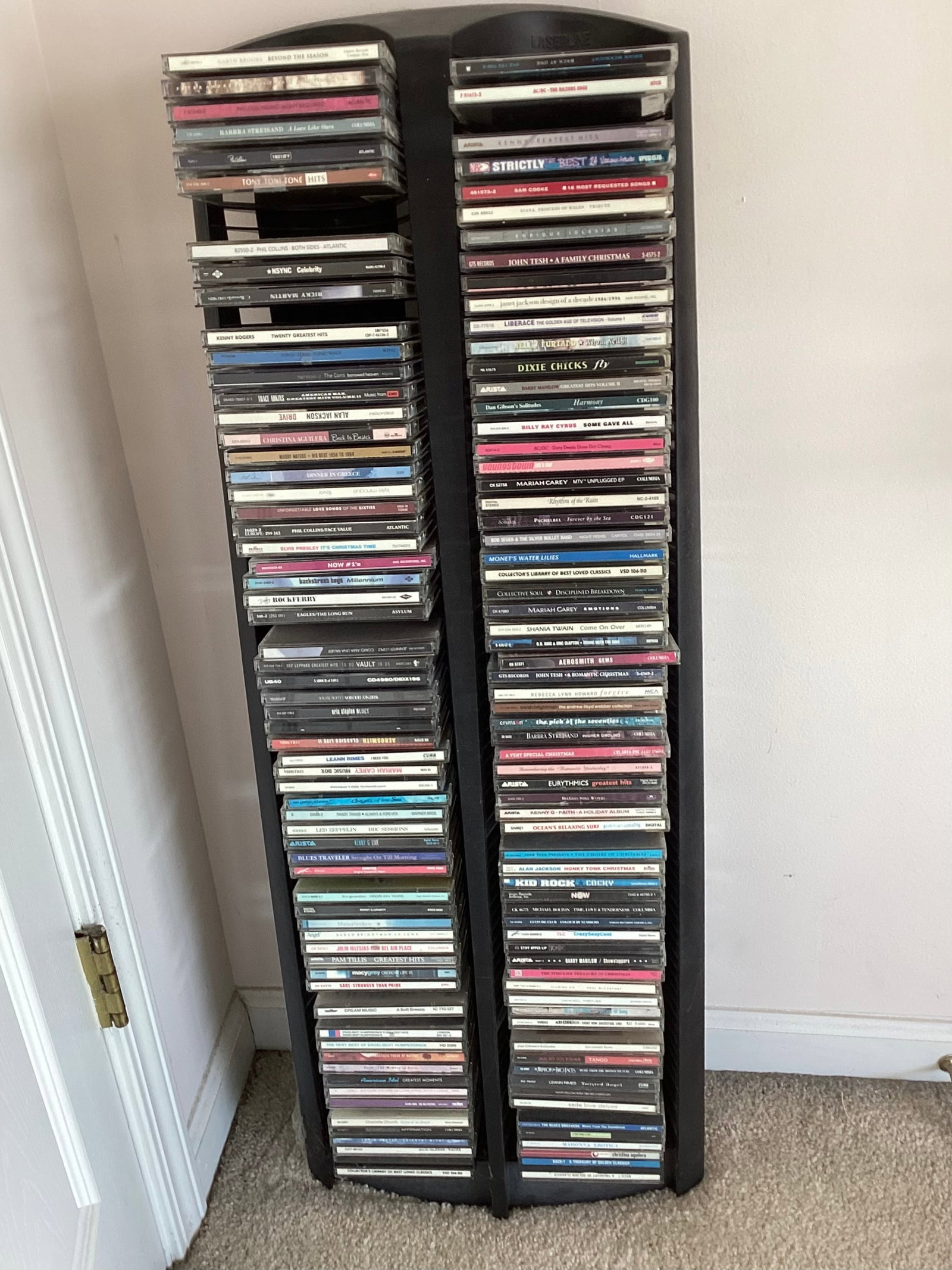 Double CD Tower Full Of CDs (1 of 3)