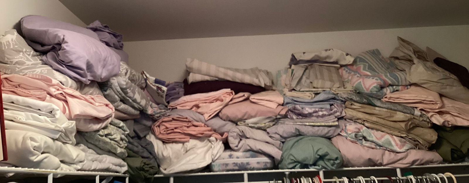 Contents of Closet Shelf Linens (1 of 3)