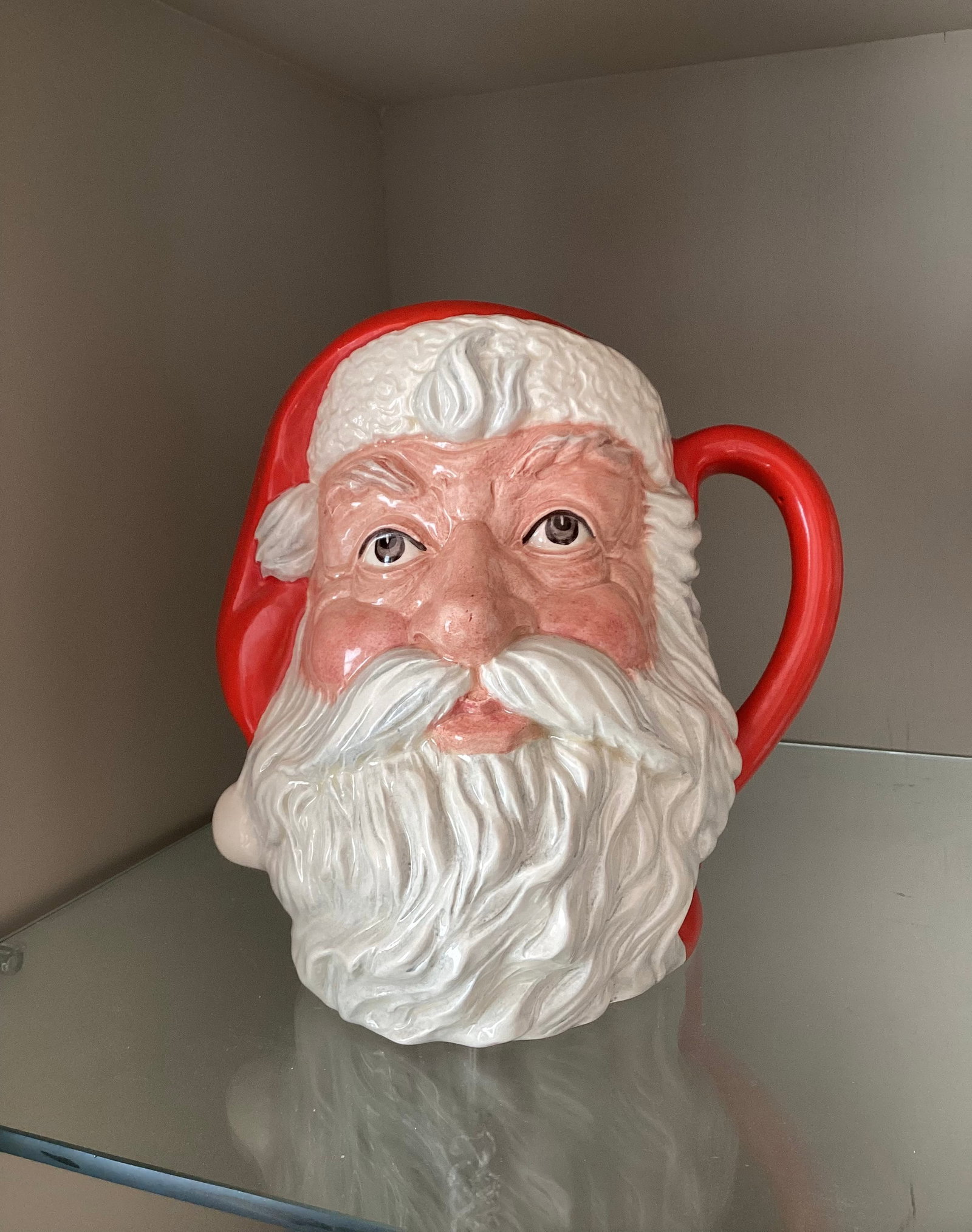 1983 Royal Doulton Santa Claus Large Toby Character Jug By Michael Abberly: 7.5 inches