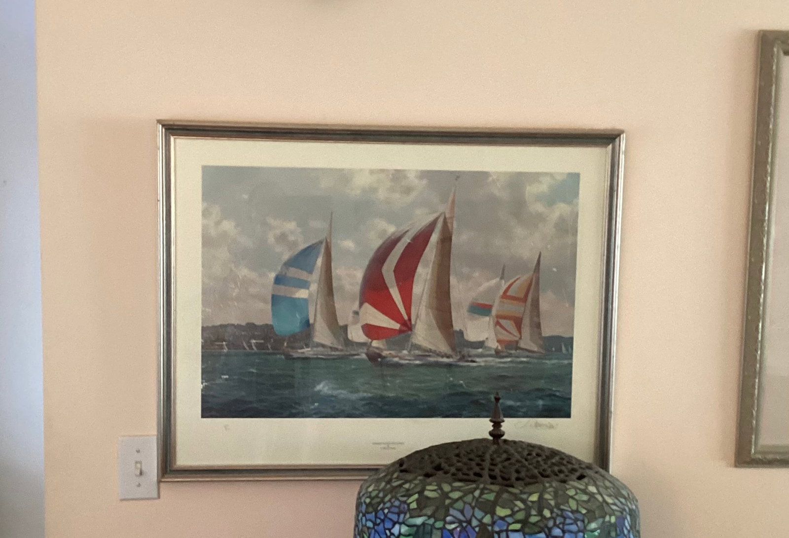 Pencil Signed J Steven Dews Numbered Chelsea Green Editions: 31.75x24.75. Summer Racing Off Cowes