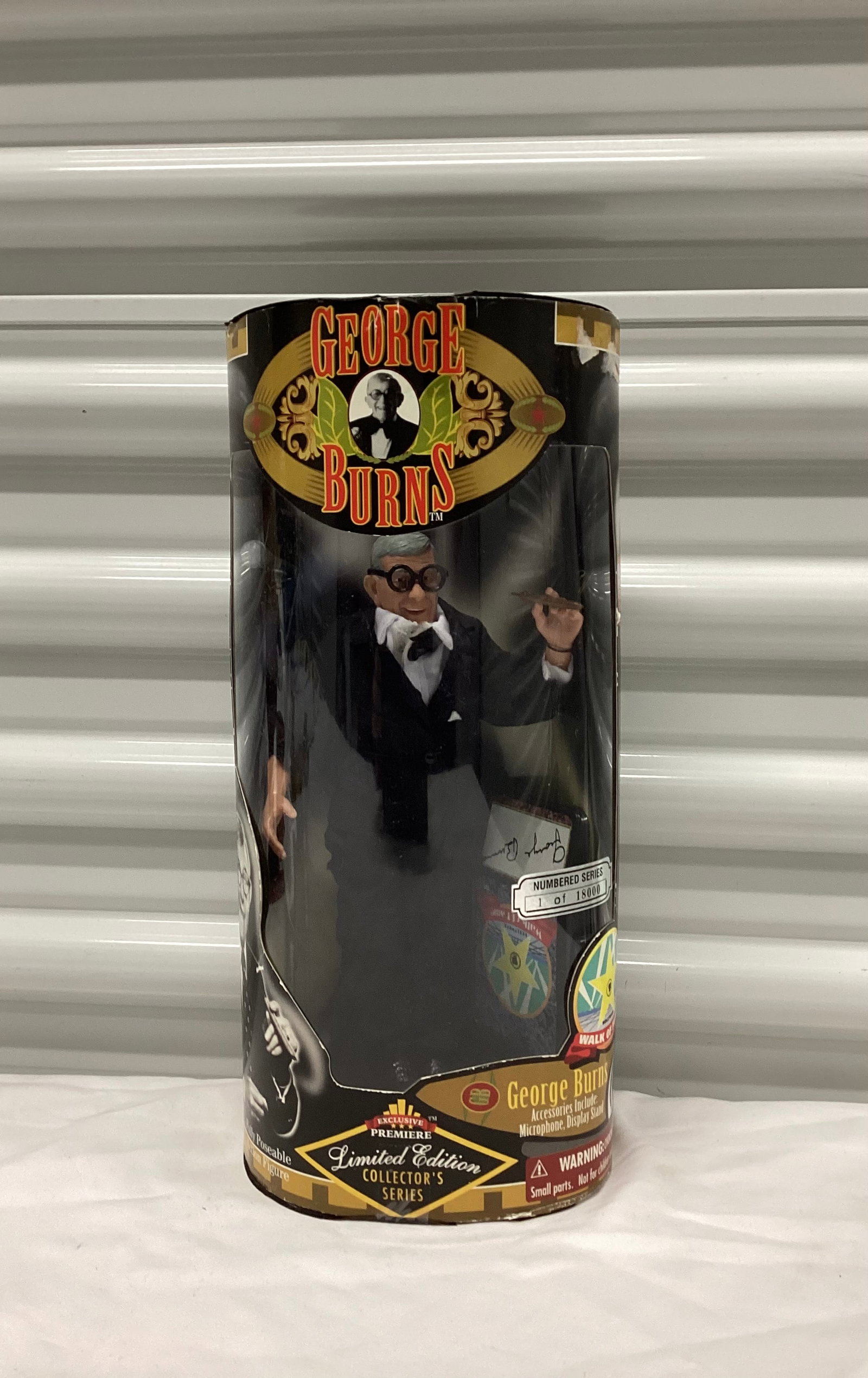 Limited Edition Collectors Series 1997 George Burns Action Figure in Box: Appears New in Box