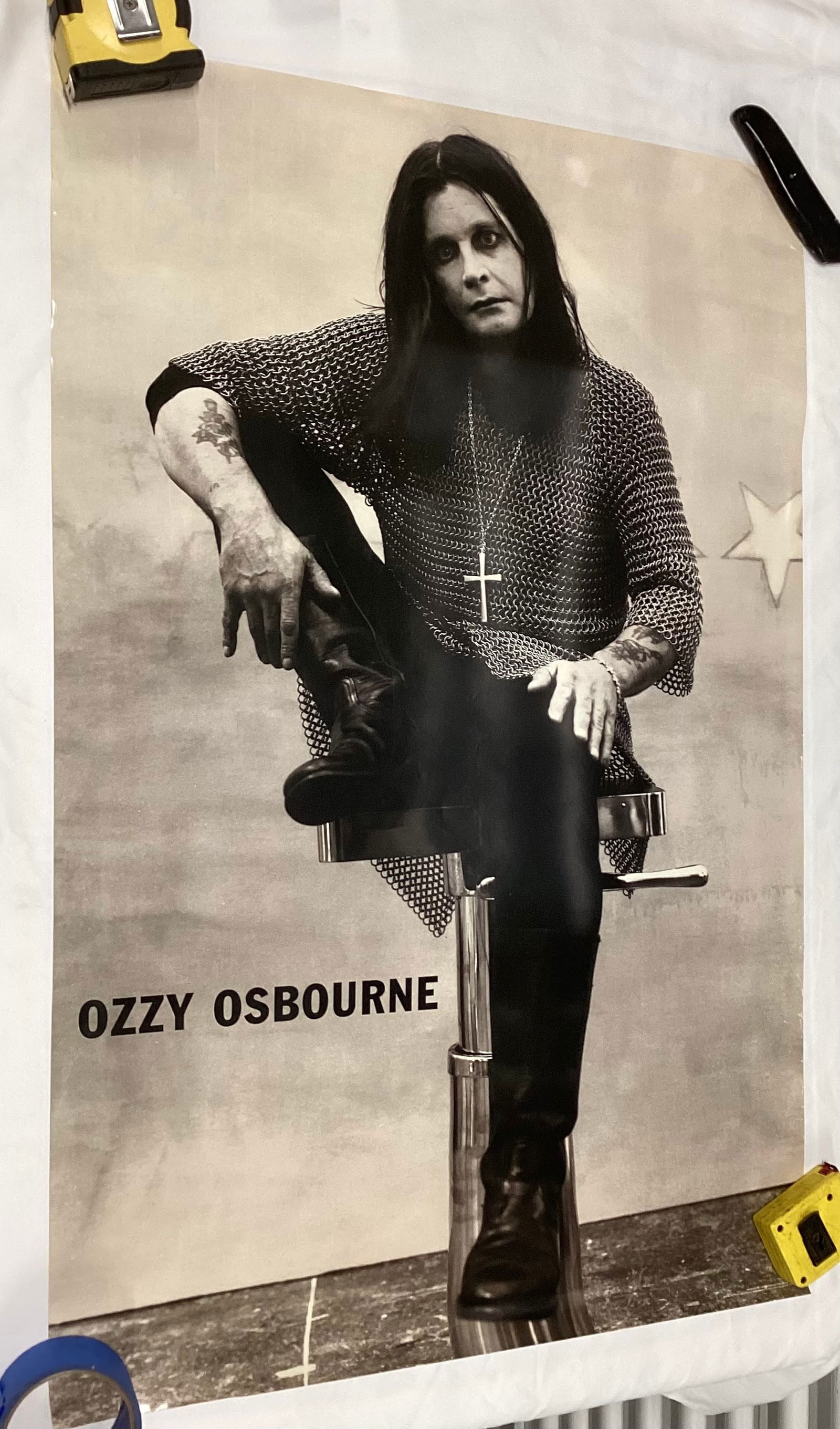 Ozzy Osbourne Vintage Record Store Promotional Poster (1 of 4)