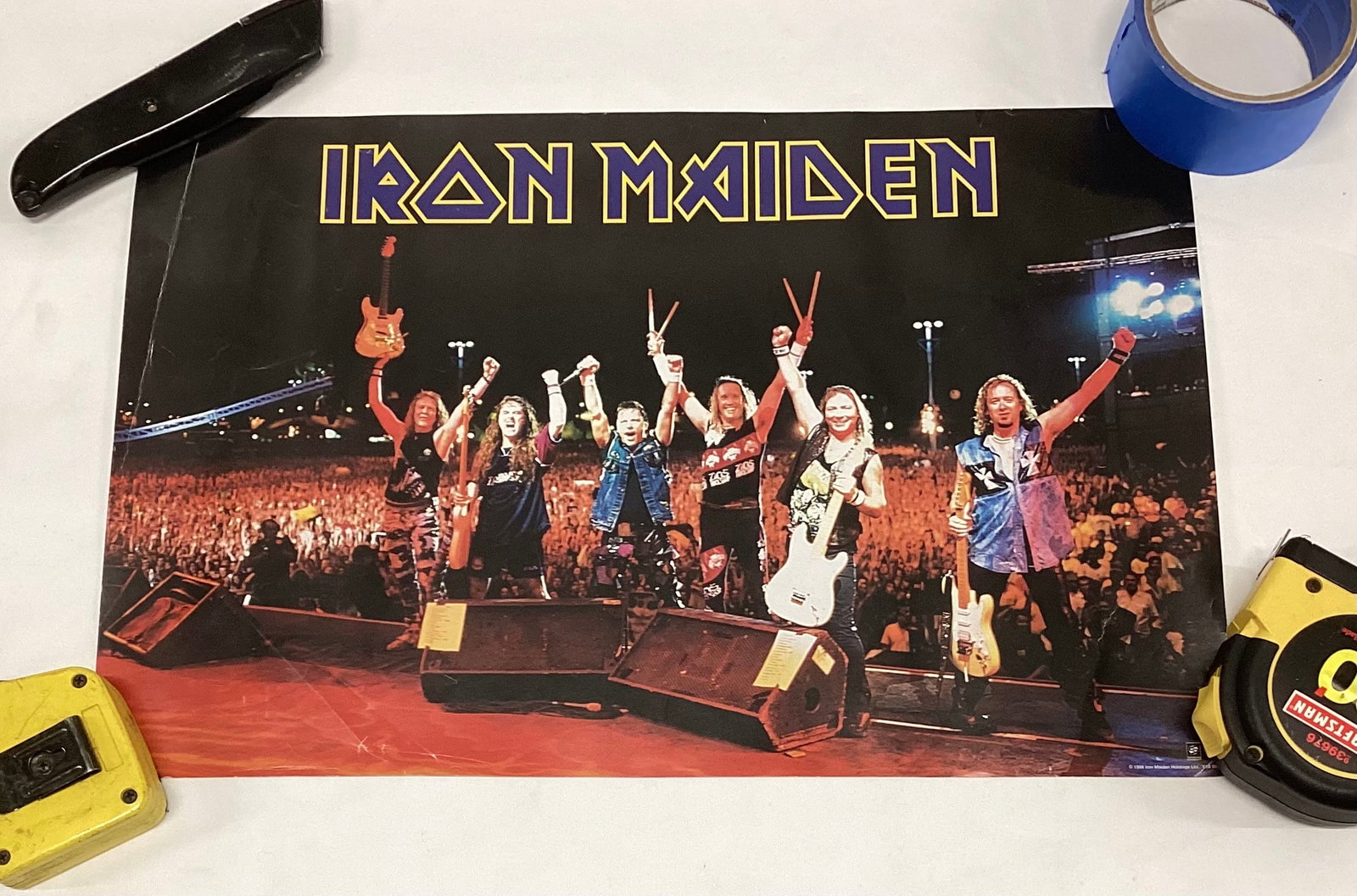 Iron Maiden Vintage Record Store Promotional Poster (1 of 4)