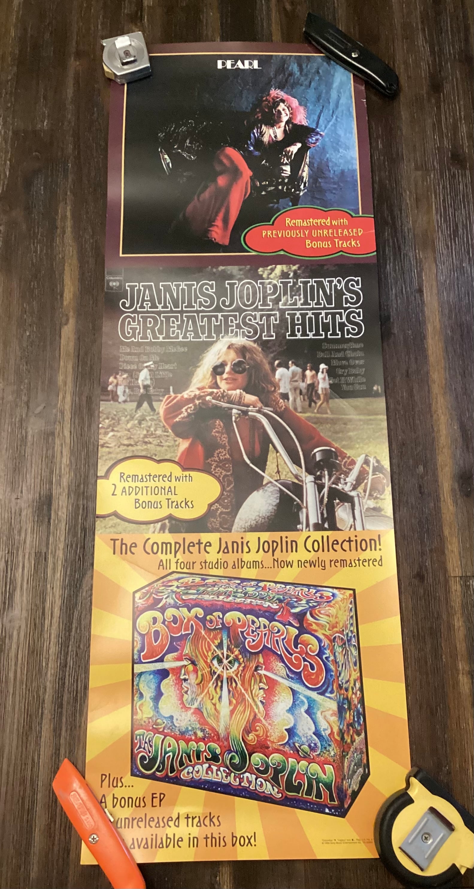 Janis Joplin Double Sided Promotional Record Store Poster (1 of 7)