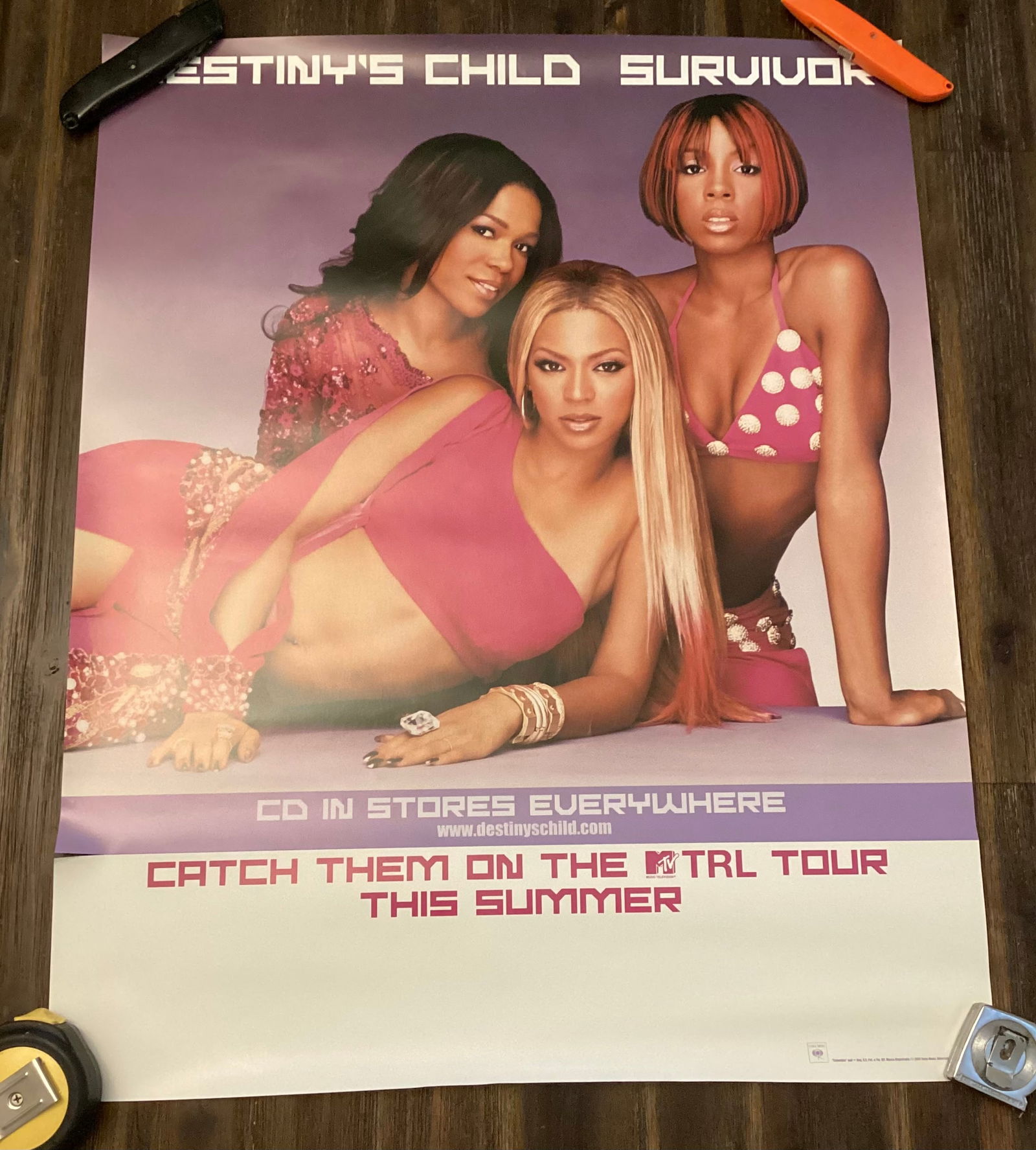 2001 Beyoncé Destiny’s Child Record Store Promotional Poster (1 of 5)