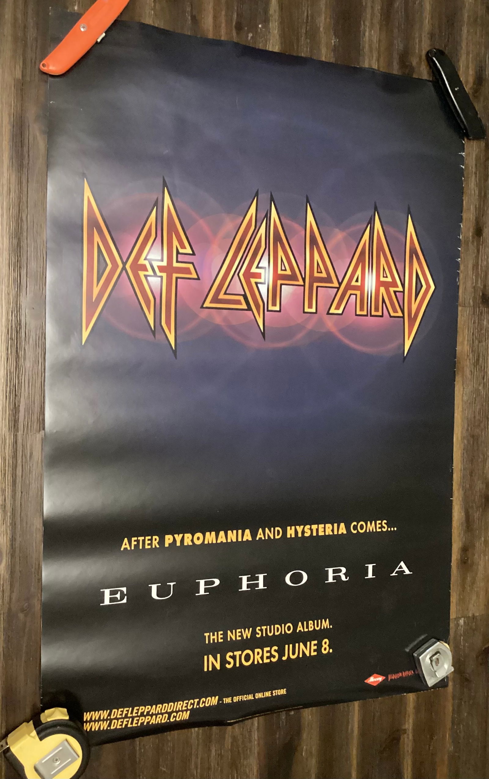 Def Leppard Double Sided Record Store Promotional Poster (1 of 4)