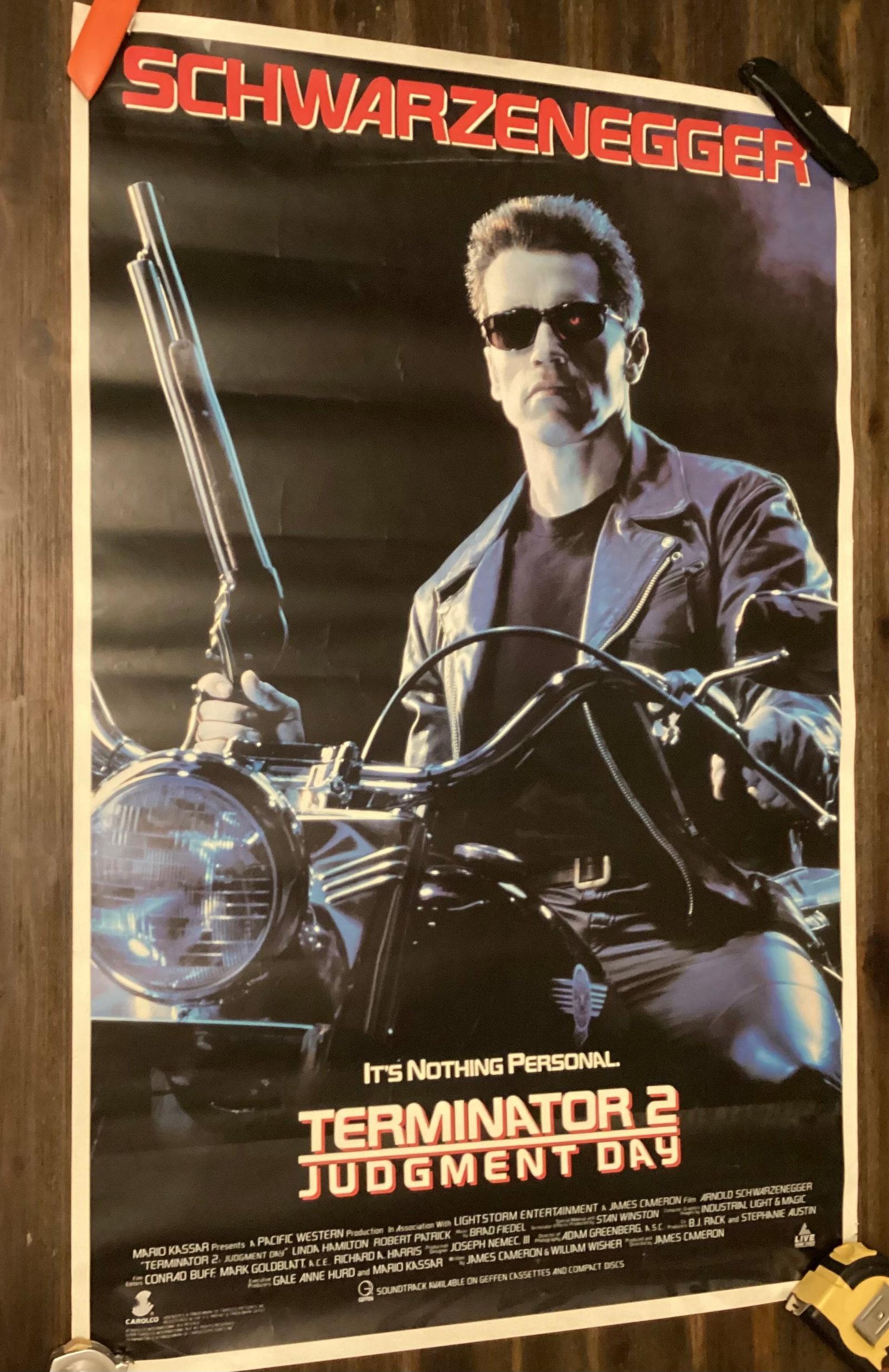 1991 Terminator 2 Judgment Day Record Store Promotional Poster (1 of 4)