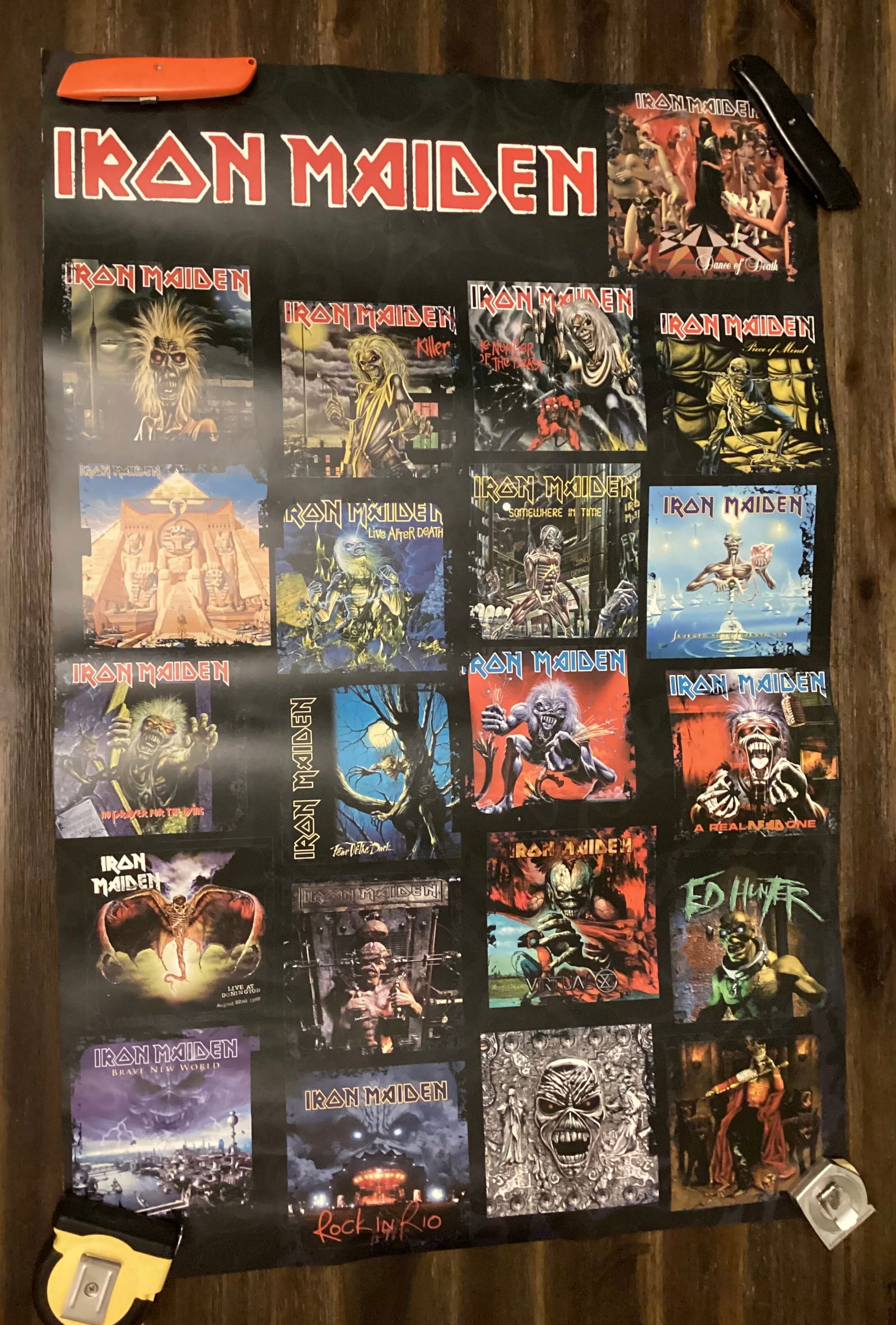 Iron Maiden Double Sided Record Store Promotional Poster (1 of 8)