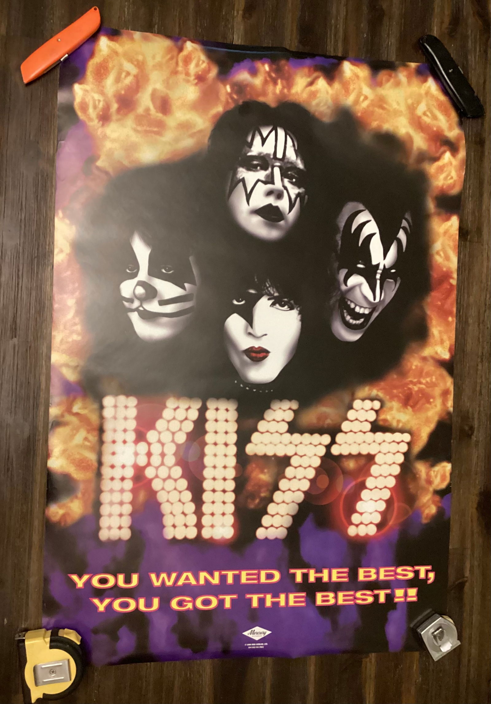Vintage KISS Record Store Promotional Poster (1 of 5)