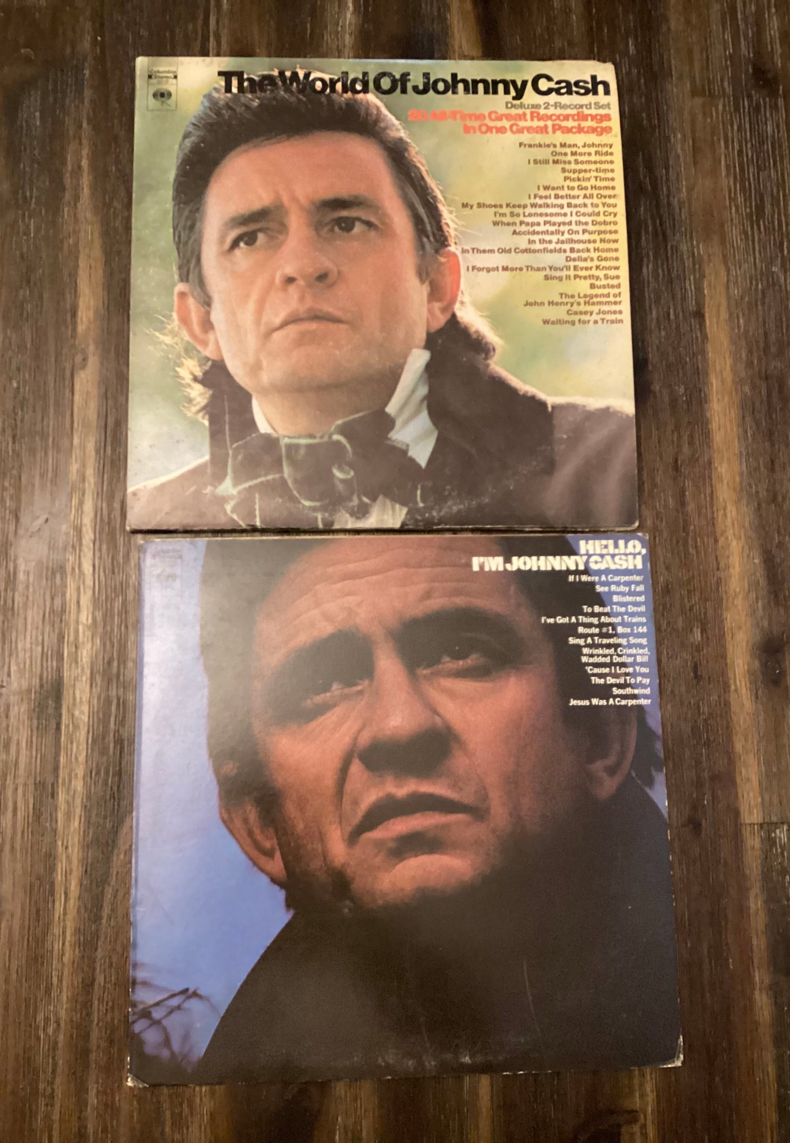 Vintage Johnny Cash Vinyl Records: All unchecked - if you have a question about a particular record, please ask prior to bidding