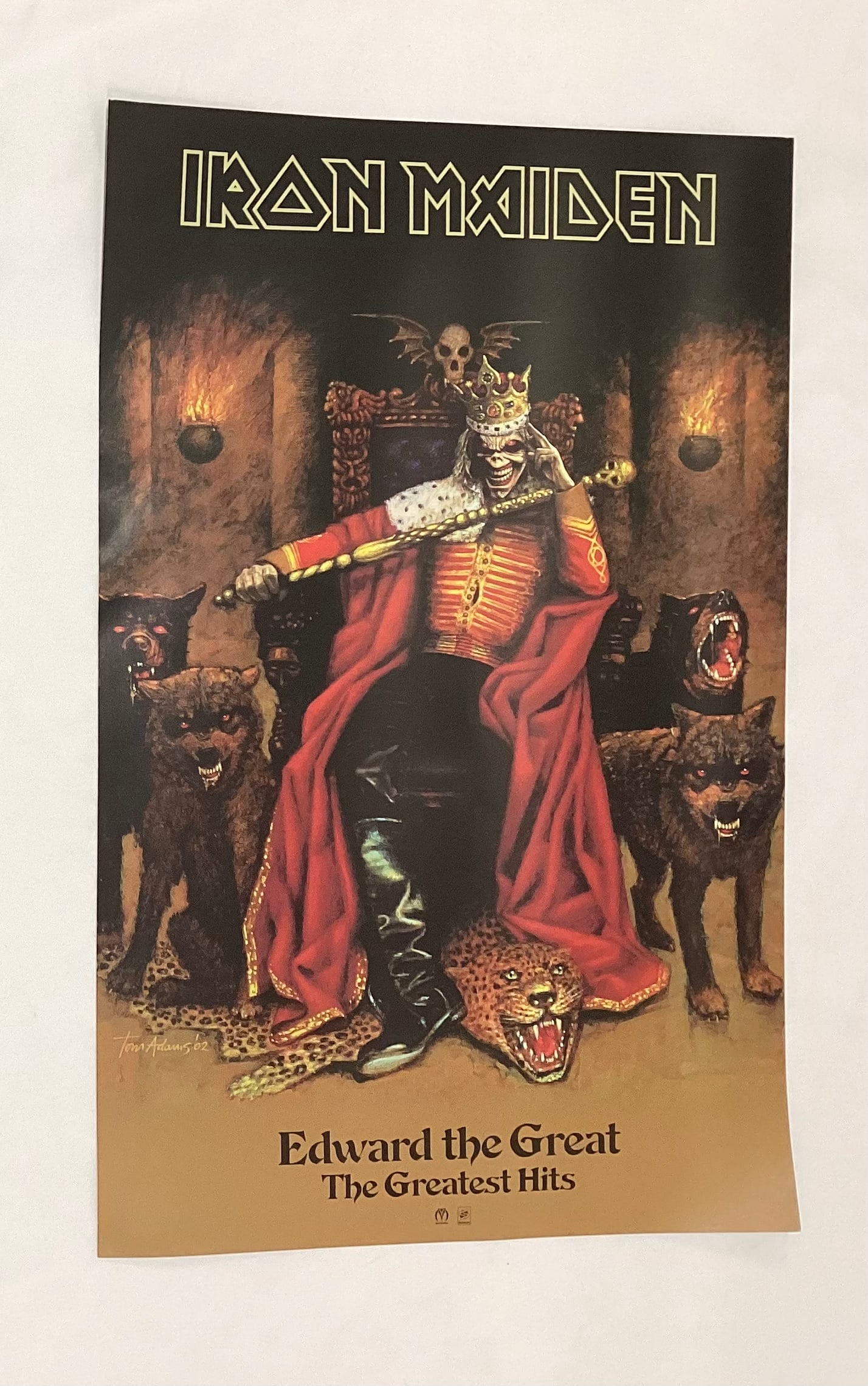 Iron Maiden Edward The Great Double Sided Promotional Record Store Poster (1 of 4)
