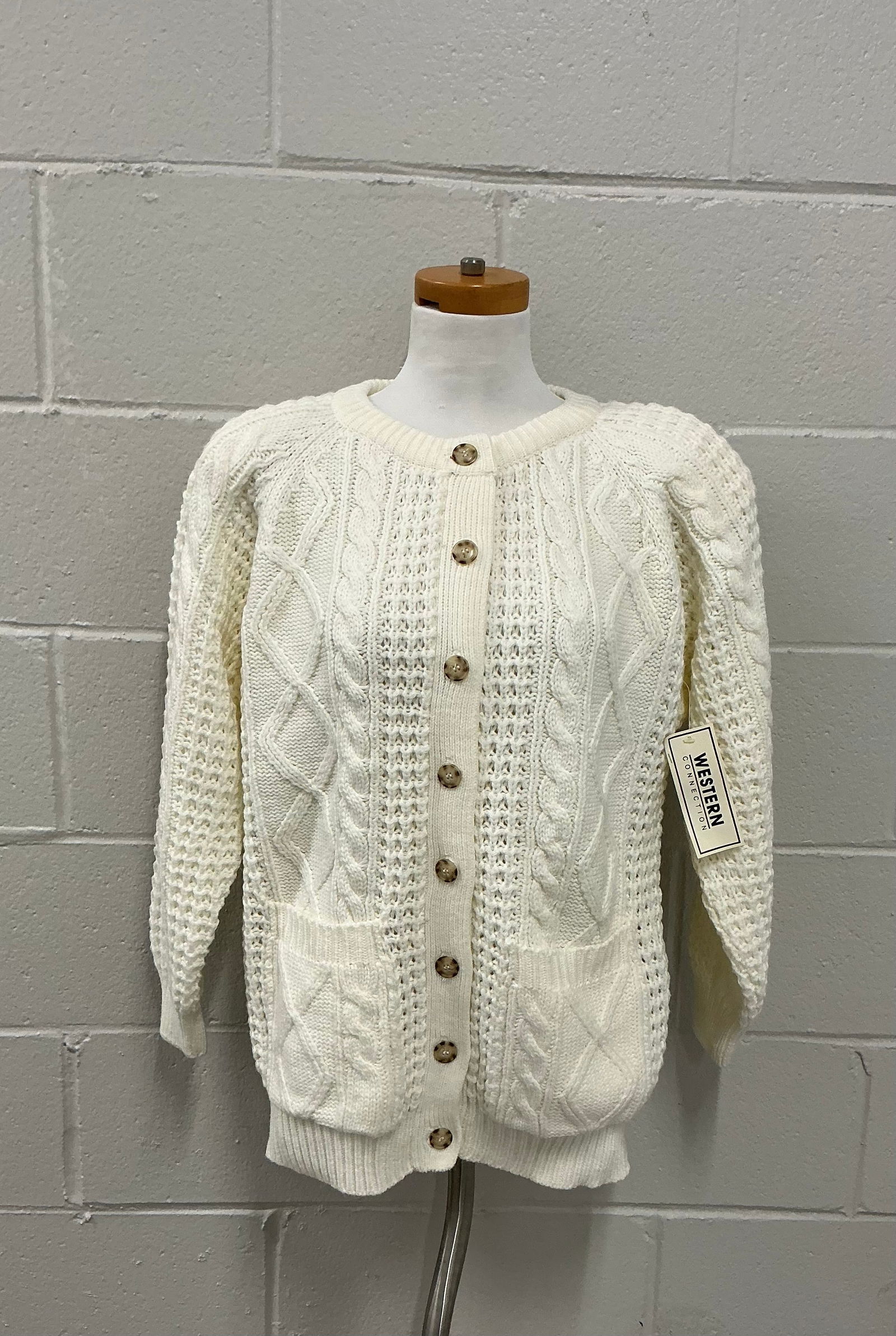 Vintage With Tags Western Connection Cardigan Sweater: Size S