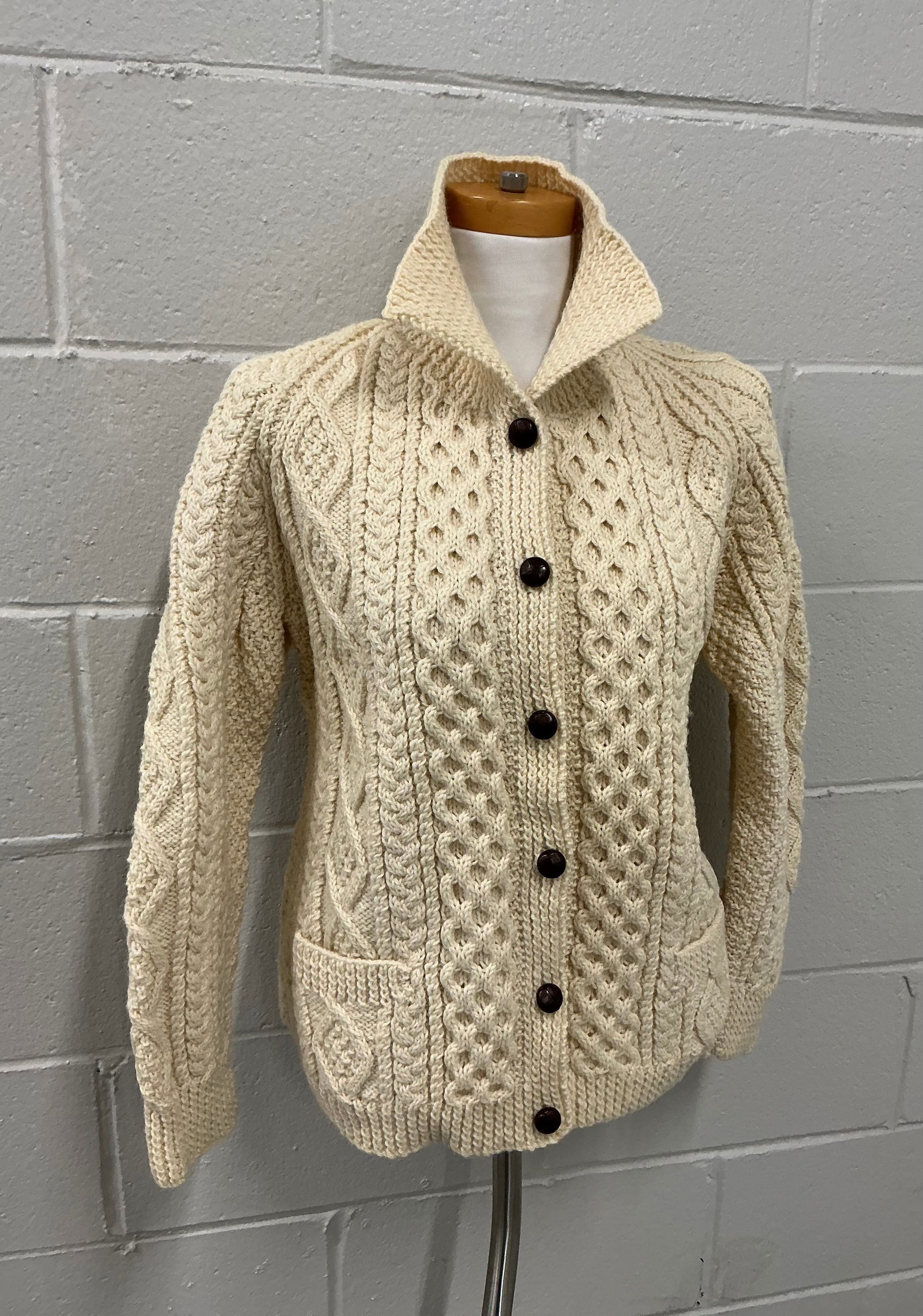 Vintage Barnas-Mor Hand Knit Irish Wool Sweater (1 of 7)