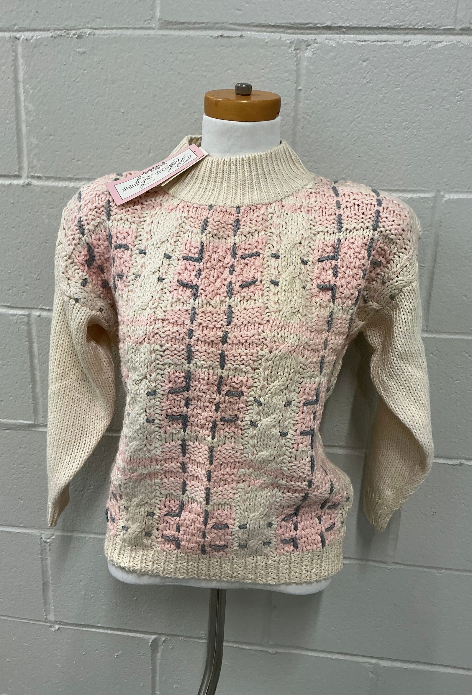 Vintage Knit Sweater With Tags: Size M