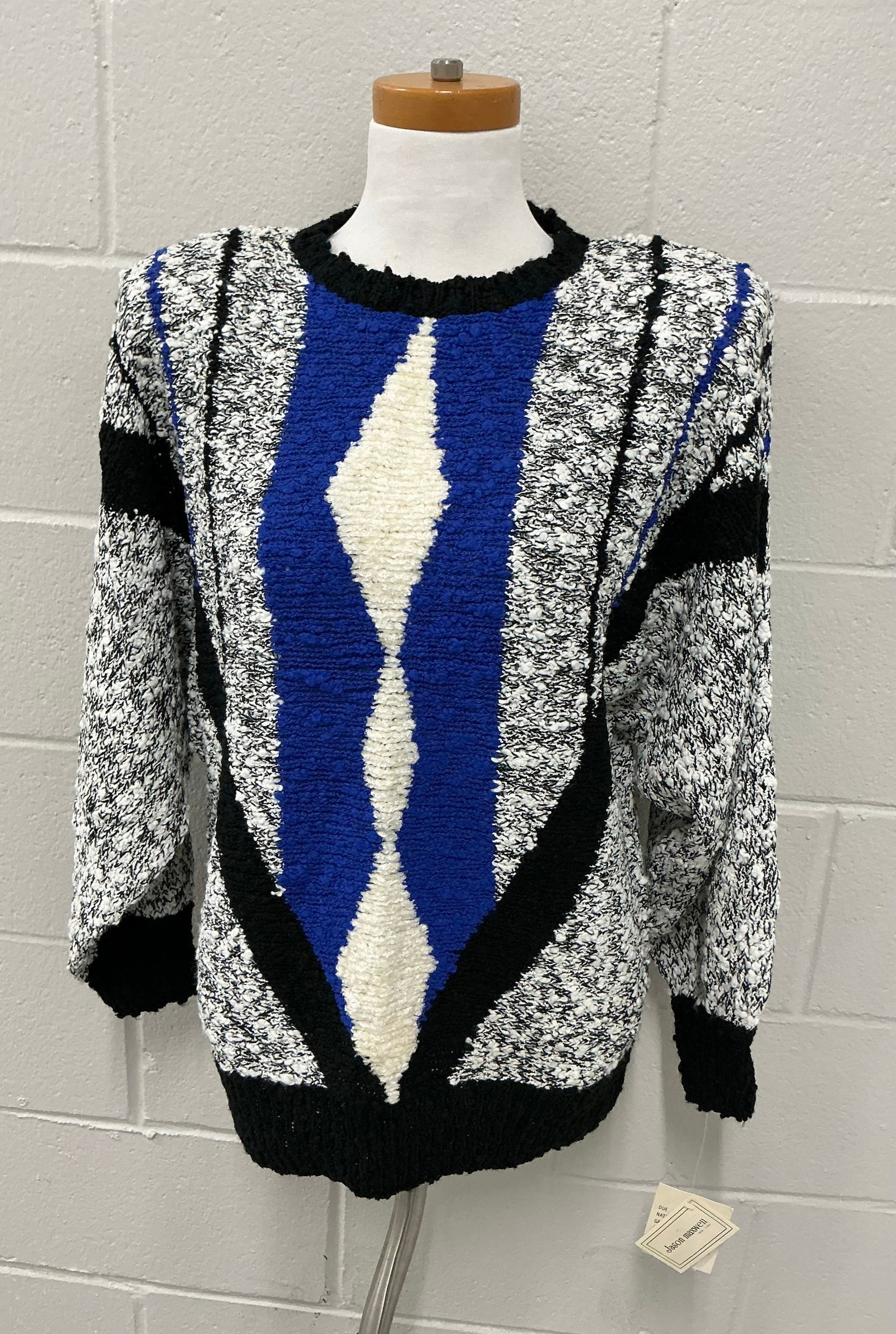 1980s Jason Maxwell Sweater With Tags: Size L