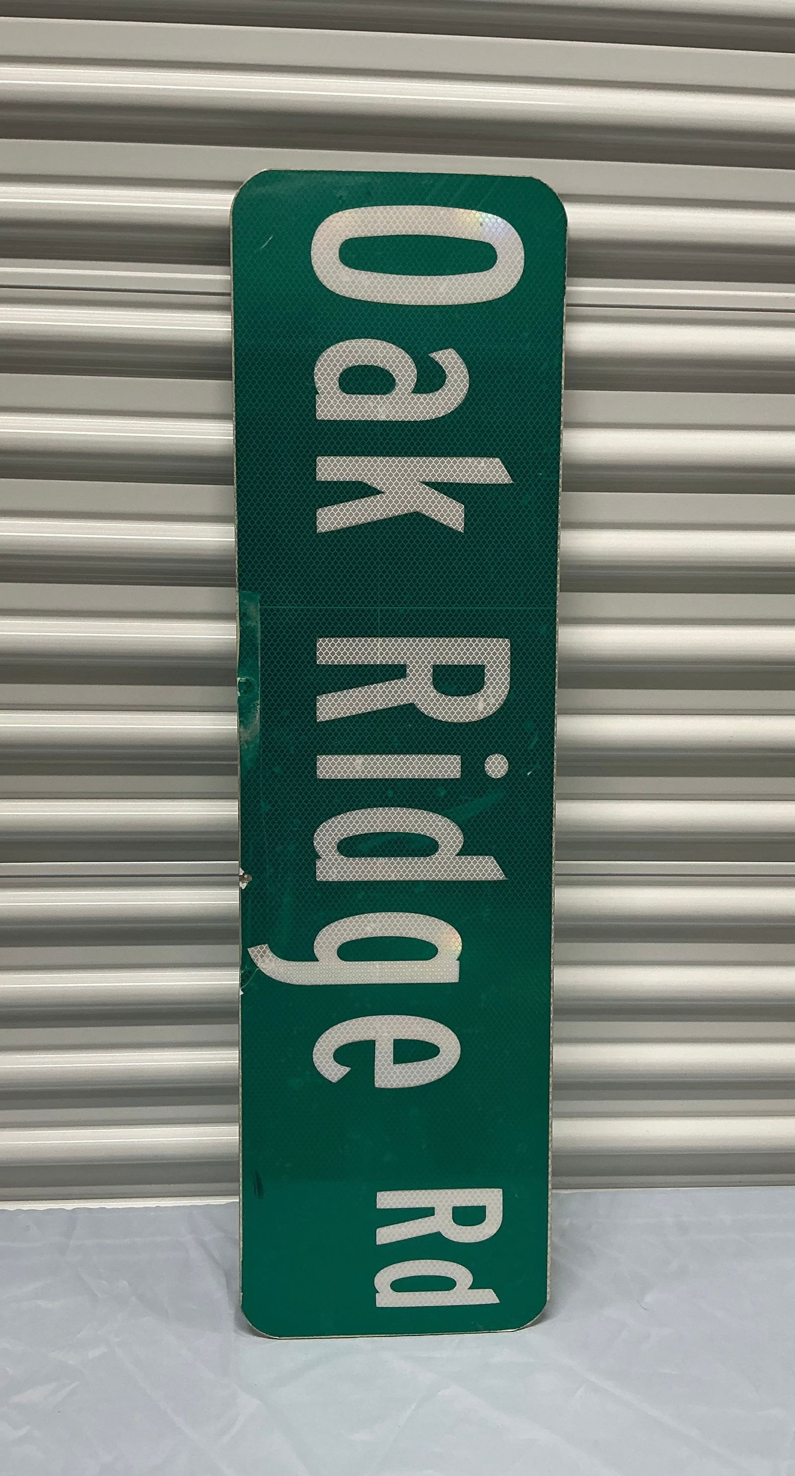 Reflective Street Sign Oak Ridge Rd (1 of 3)