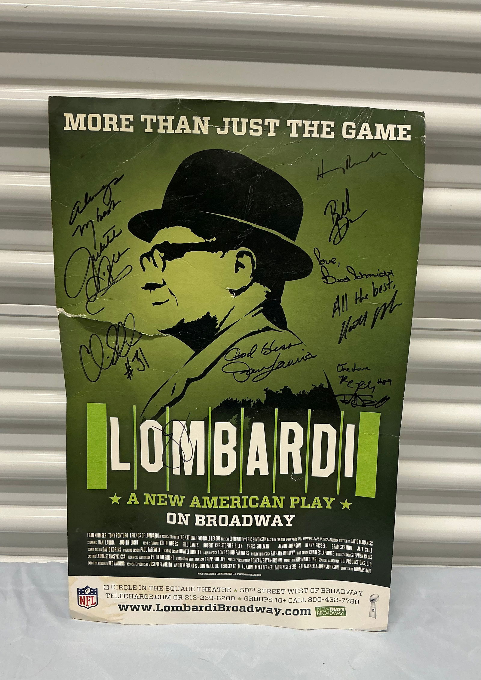 Signed By The Cast Lombardi Broadway Show Poster (1 of 3)