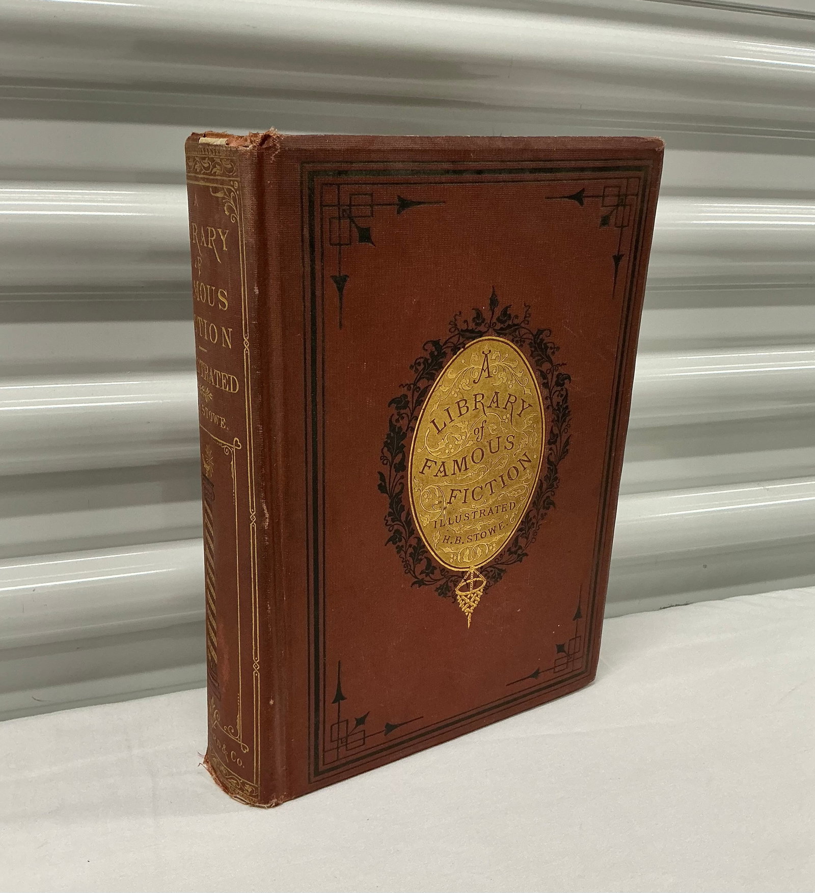 1873 Illustrated A Library of Famous Fiction: Harriet Beecher Stowe