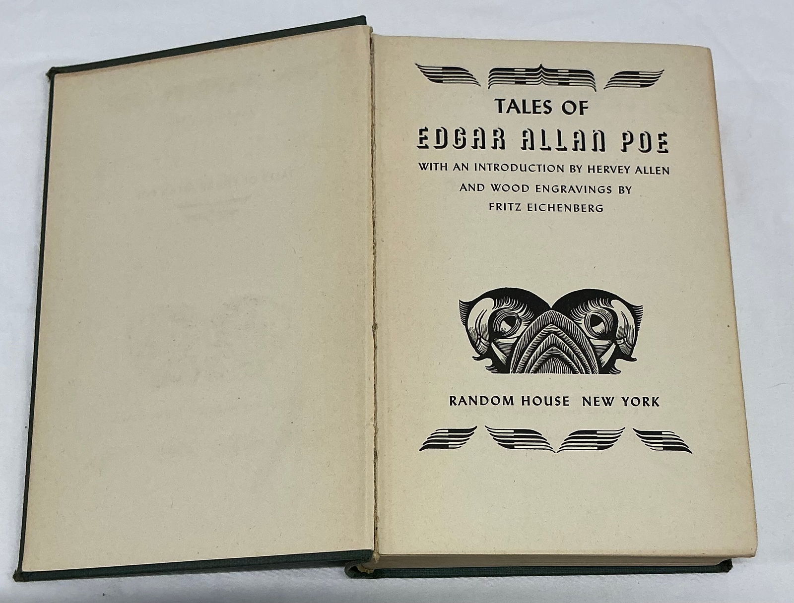 1944 Tales of Edgar Allan Poe With Illustrated Wood Engravings (1 of 8)