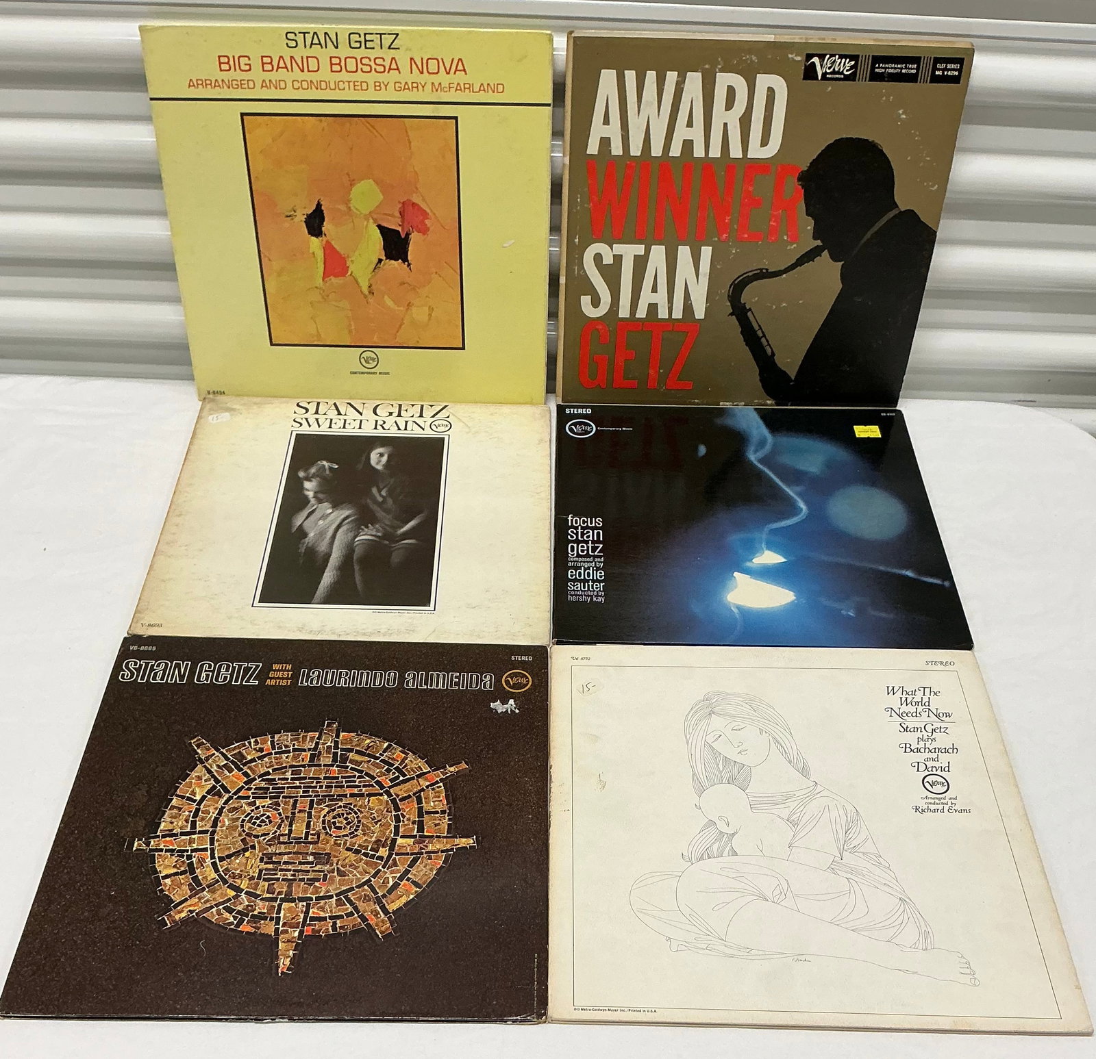 Jazz & Bossa Nova Stan Getz Vinyl Records: All Untested & Unchecked. If you have a question about a specific record, please ask prior to bidding