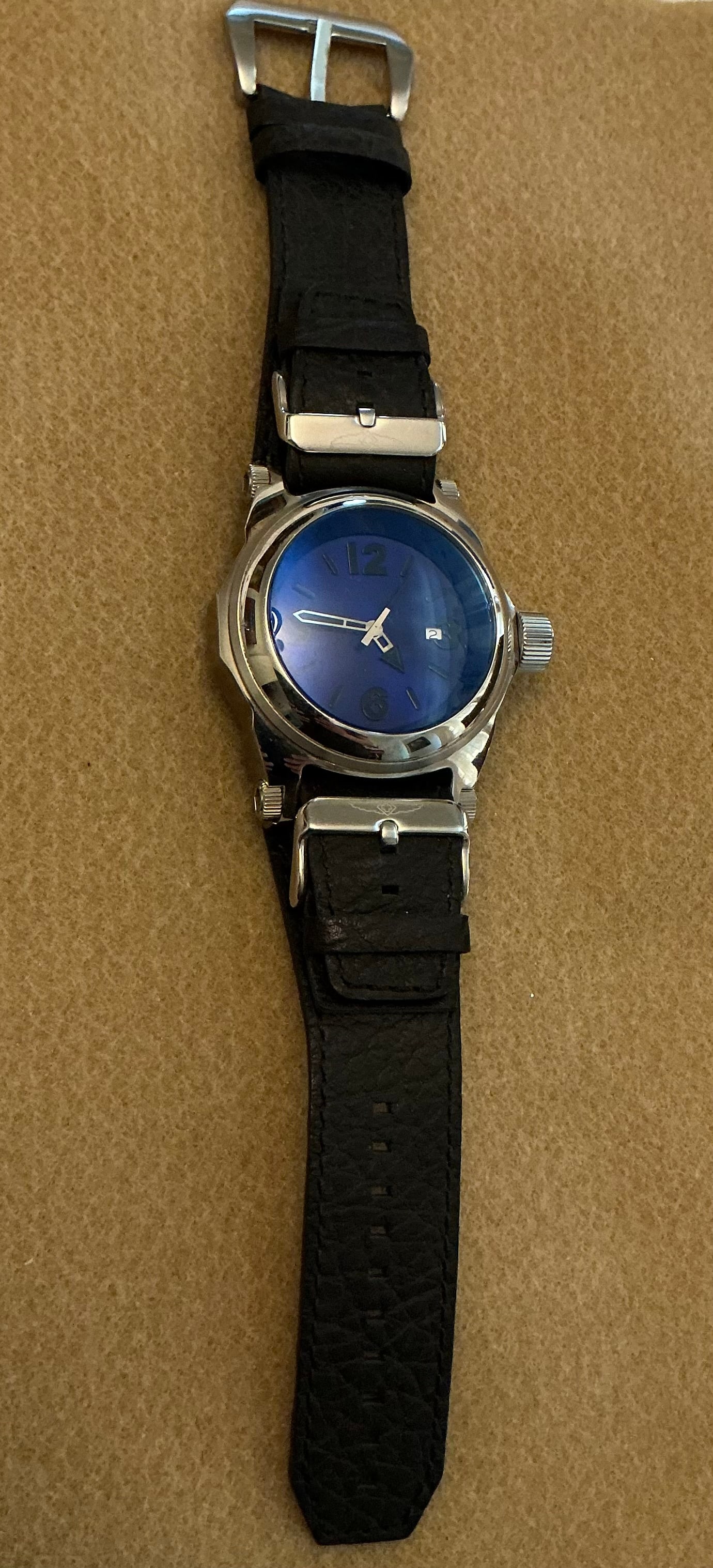 Invicta I-Force Watch Leather Band: Working. Model 10510