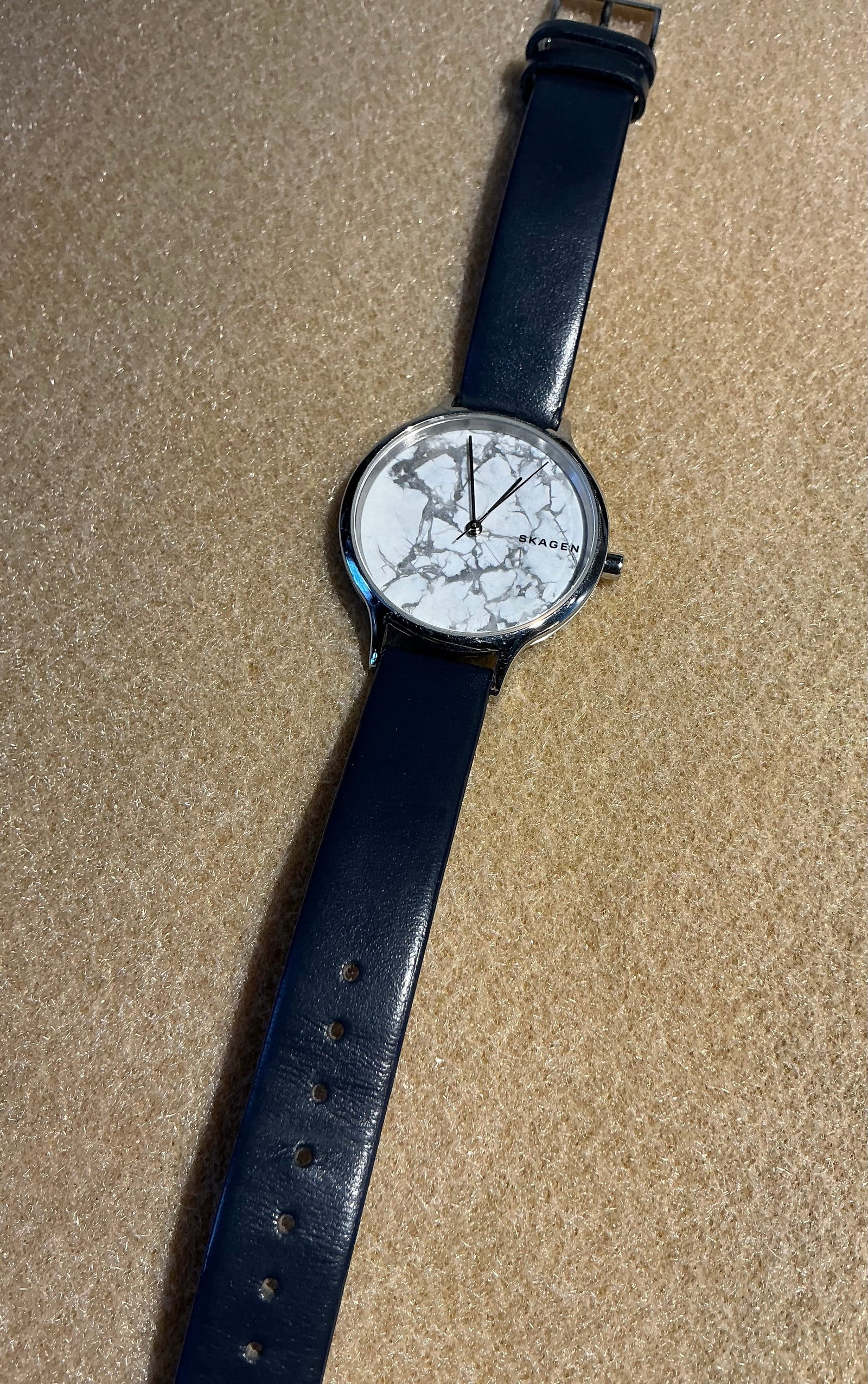 Skagen Watch: Working Leather Band