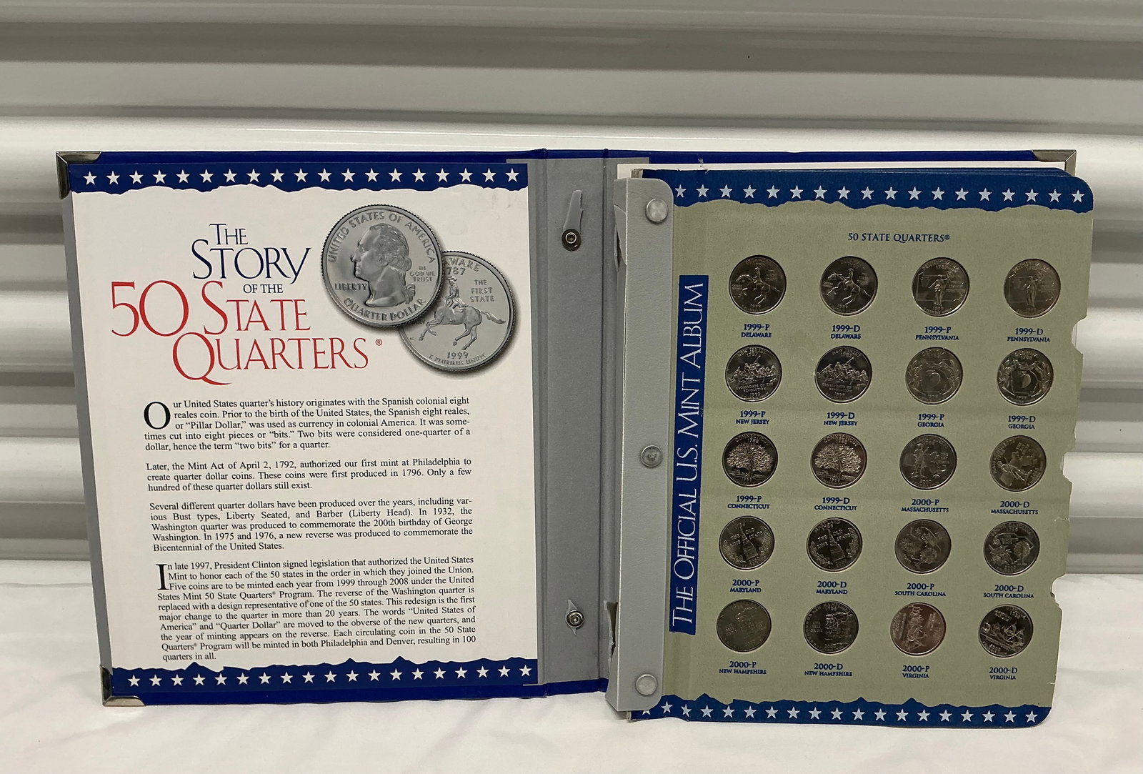 Official US Mint 50 State Quarters Collection (1 of 8)
