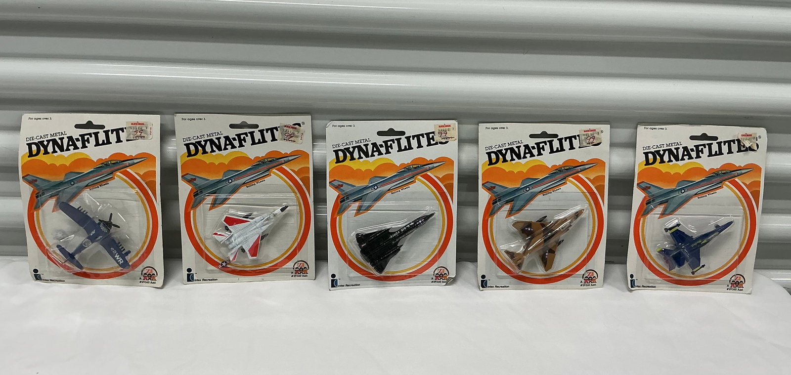 1982 Dyna-Flites Die Cast Metal Planes On The Card: 1982