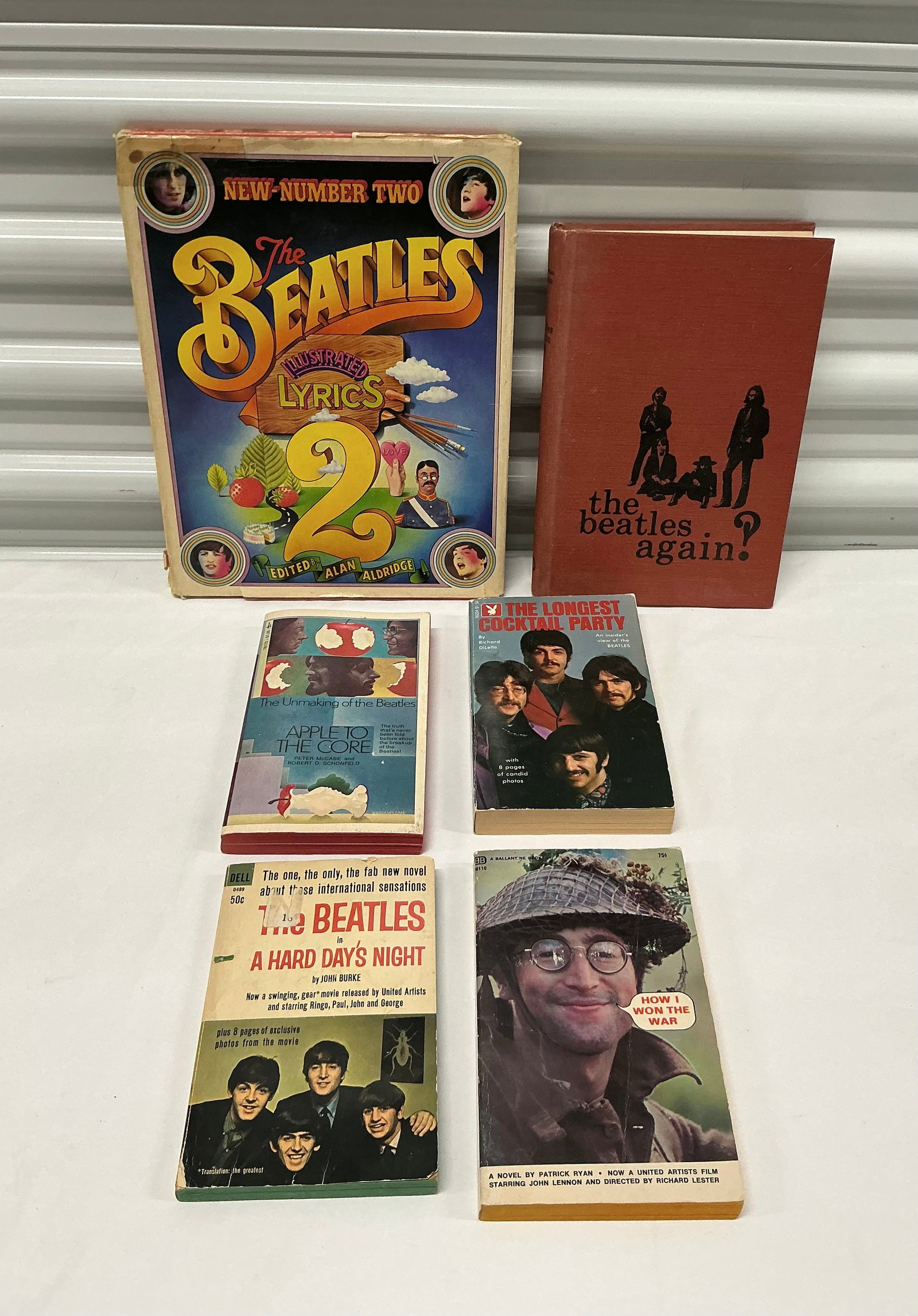 1971 The Beatles Illustrated Lyrics 2 & Other Beatles Books: 1971 Hard Cover With Dust Jacket