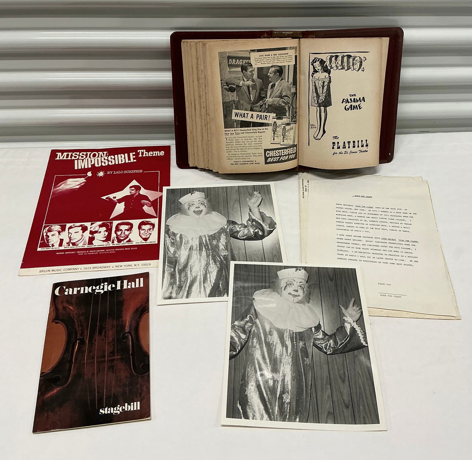 1954 New York Theatre Programs & Other Ephemera (1 of 7)