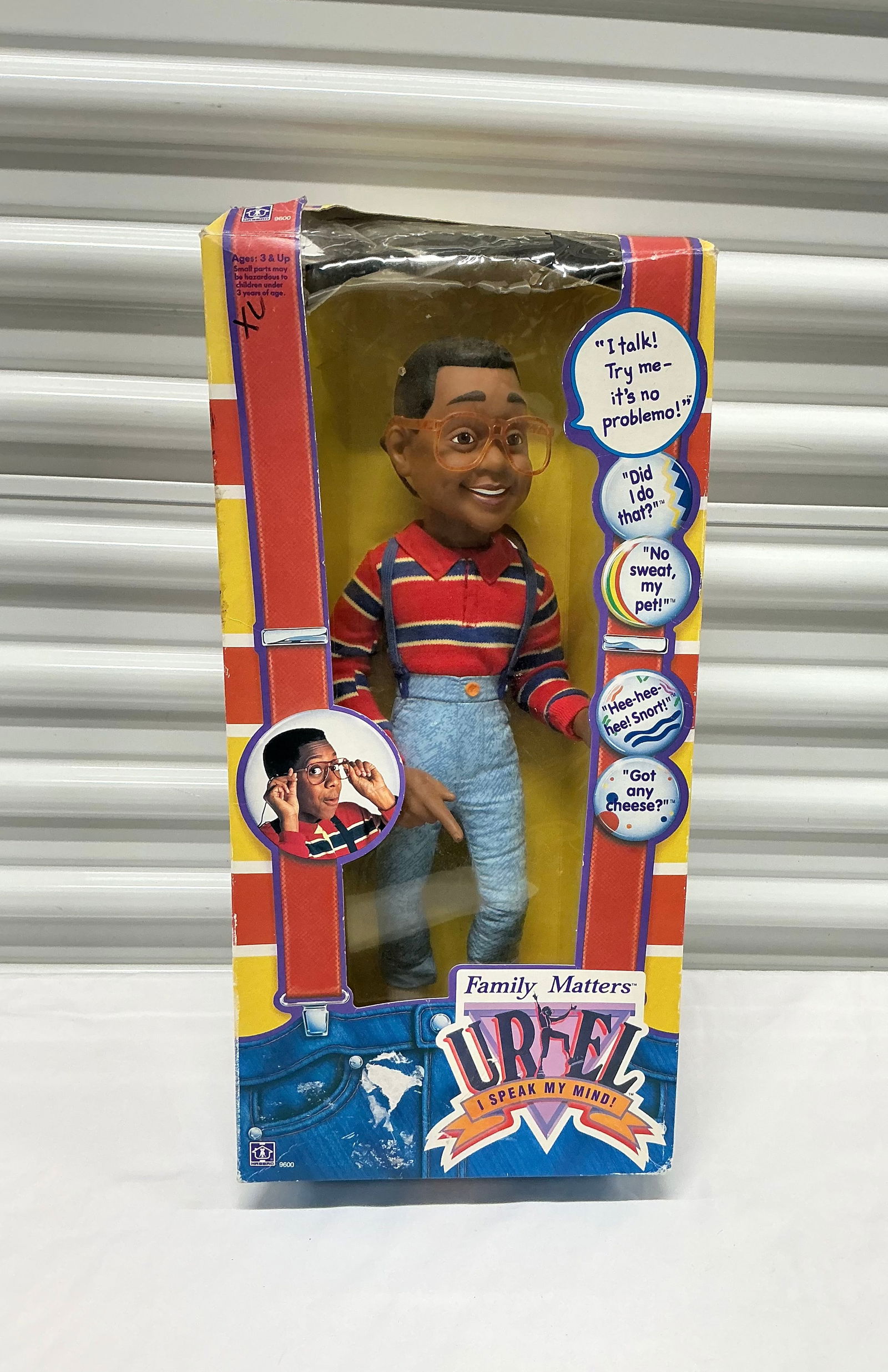 1991 Family Matters Steve Urkel Doll Original Box (1 of 5)