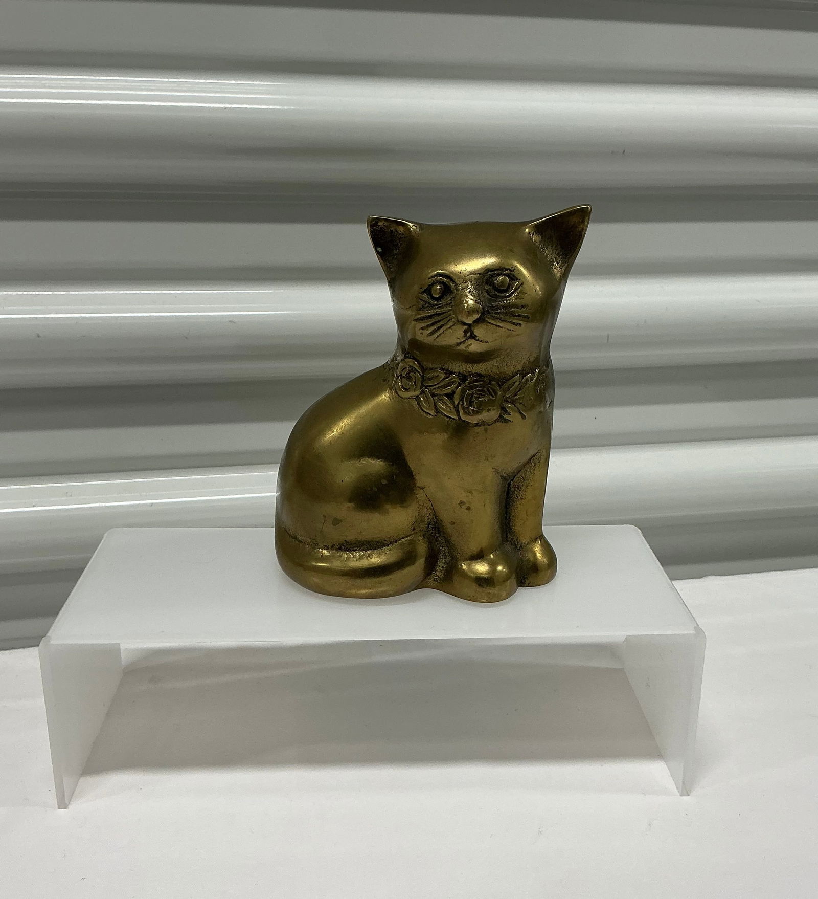 Vintage Brass Cat Statue (1 of 6)