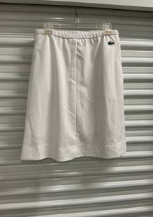 Vintage Lacoste Haymaker White Skirt: Size 14 Lined with shorts