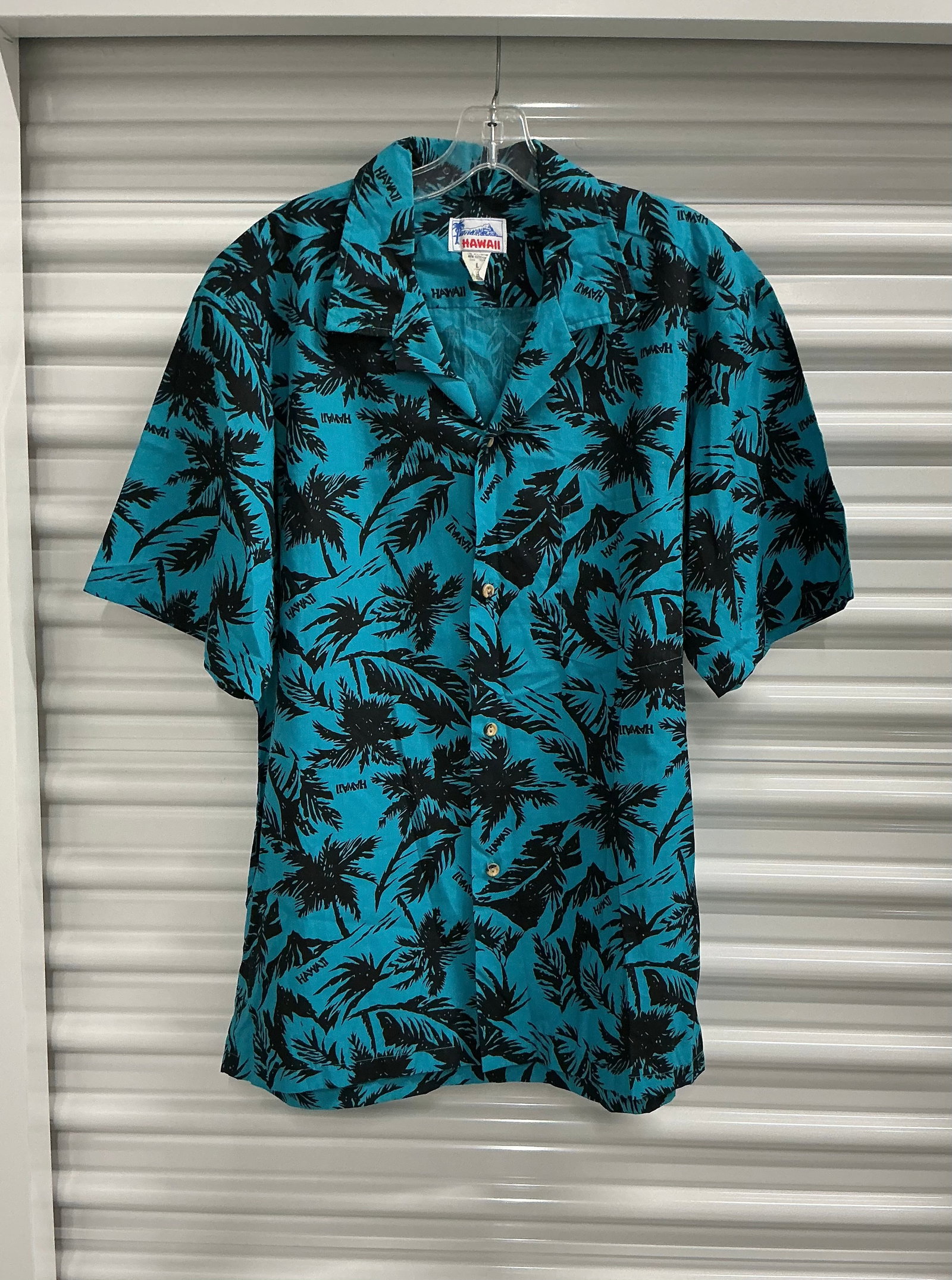 Vintage Hawaiian Shirt: Size L