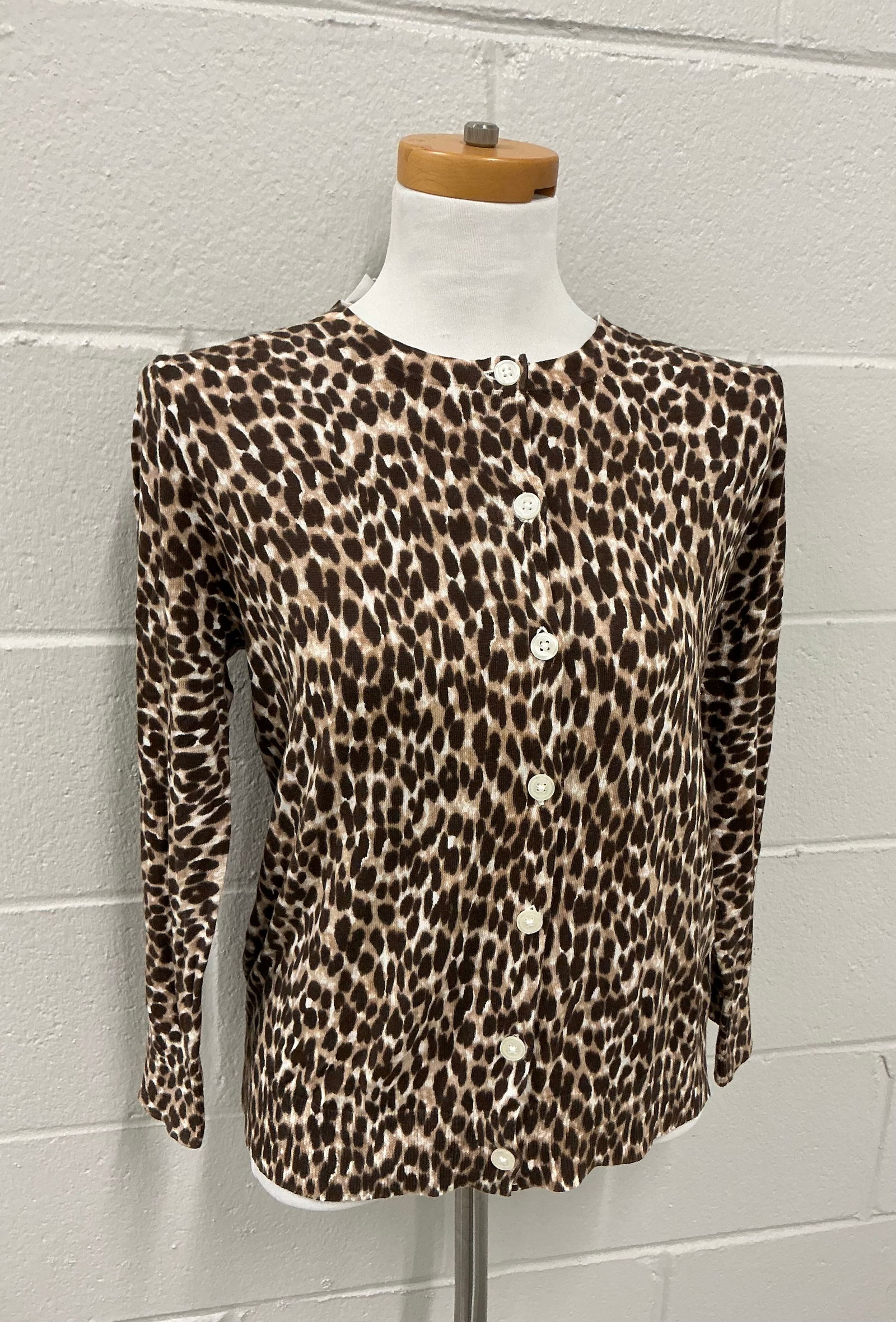 New With Tag The Loft Lightweight Leopard Cardigan: Size L