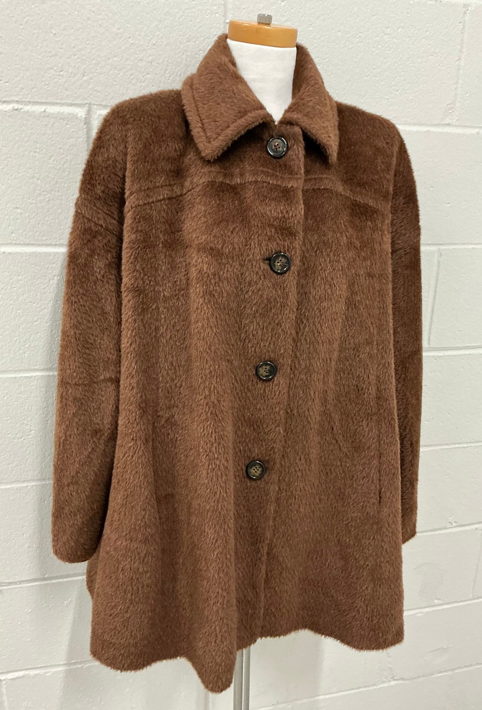 Made In Italy Alpaca & Wool Blend Swing Coat (1 of 6)