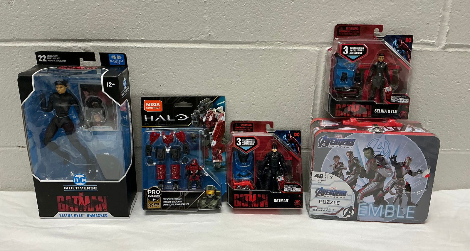 Batman Action Figures, Halo Mega Construx & Avengers Sealed Puzzle (1 of 5)