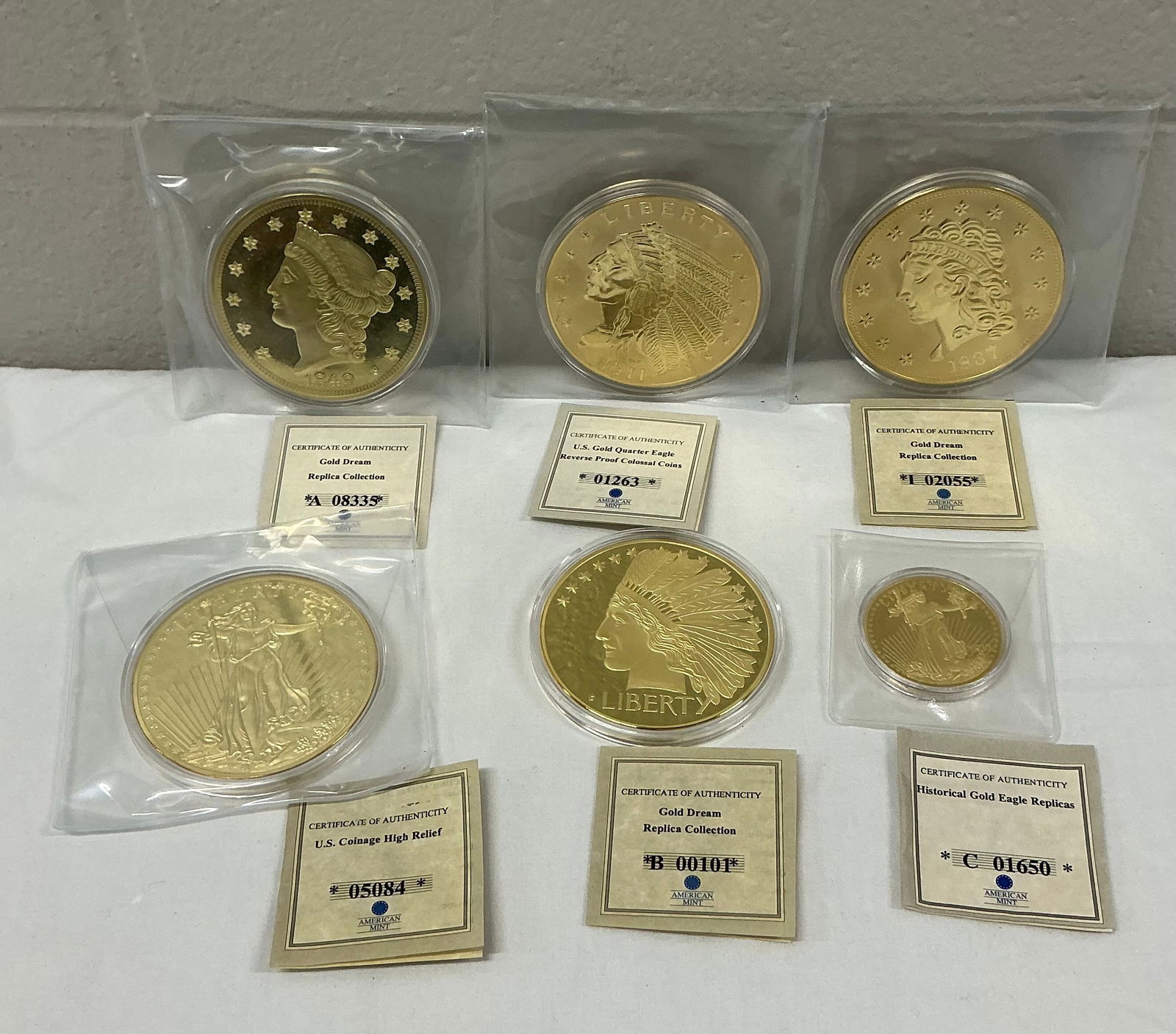 Gold Dream Gold Quarter Eagle Coin Collections Layered in 24k Gold (1 of 3)