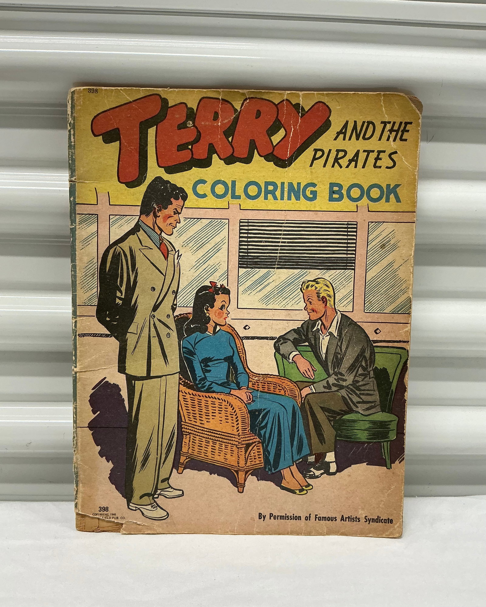 1946 Terry And The Pirates Coloring Book: 8 of 47 pages have coloring