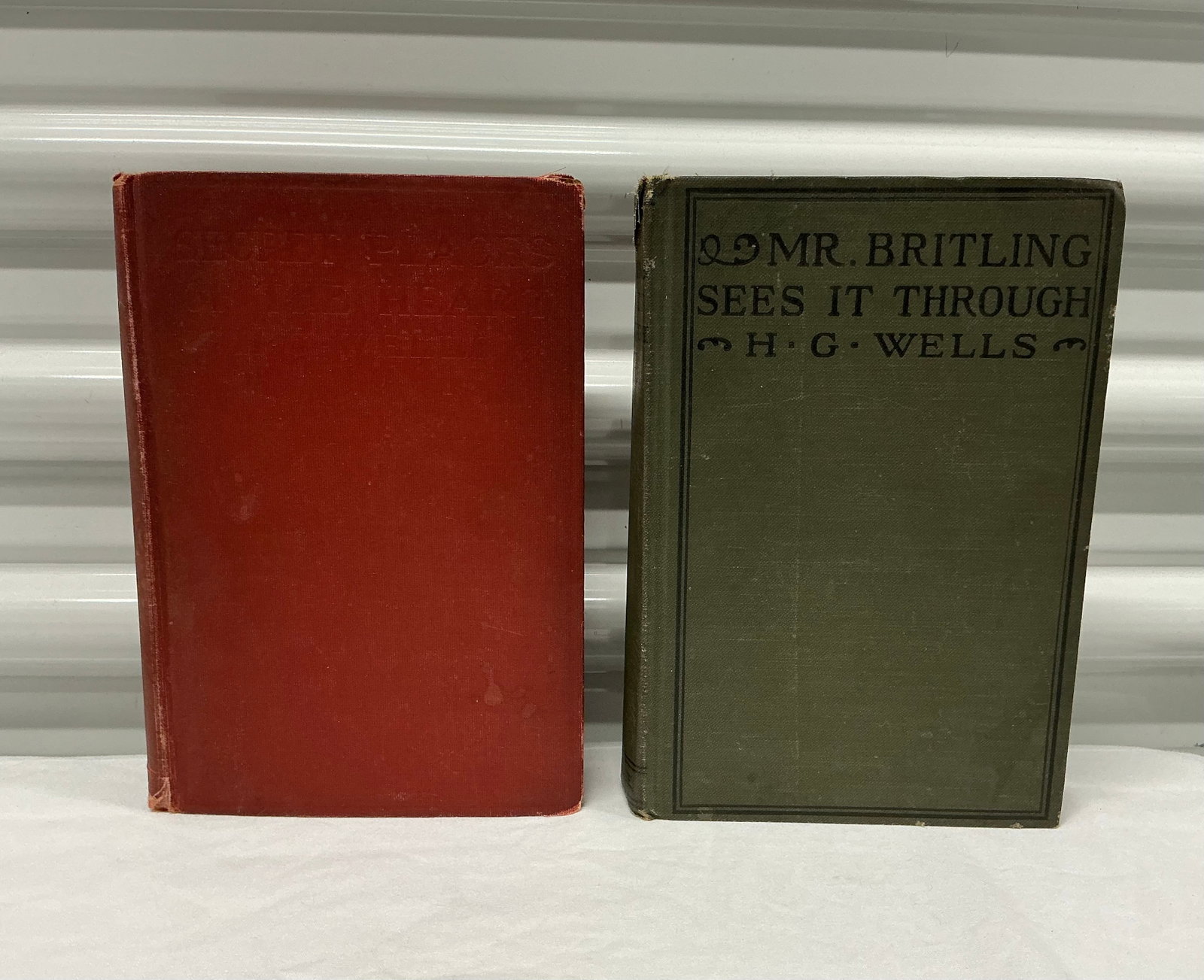1916 1922 HG Wells Hardcover Novels: The Secret Places of the Heart Mr. Britling Sees It Through