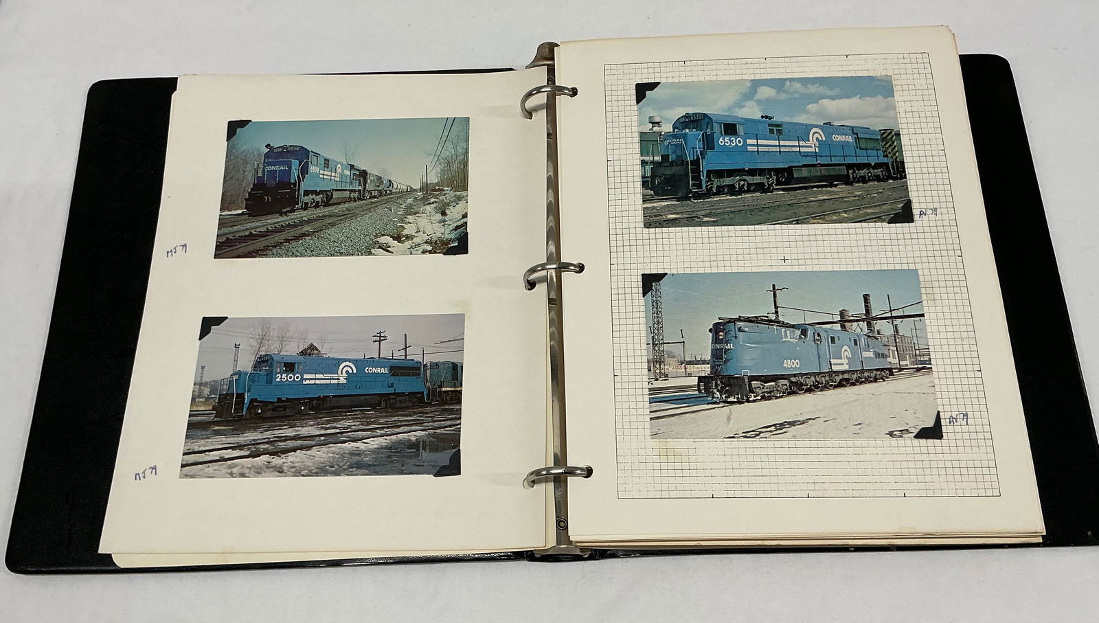 Binder Full Of Vintage Railroad Postcards Over 35 Pages (1 of 10)
