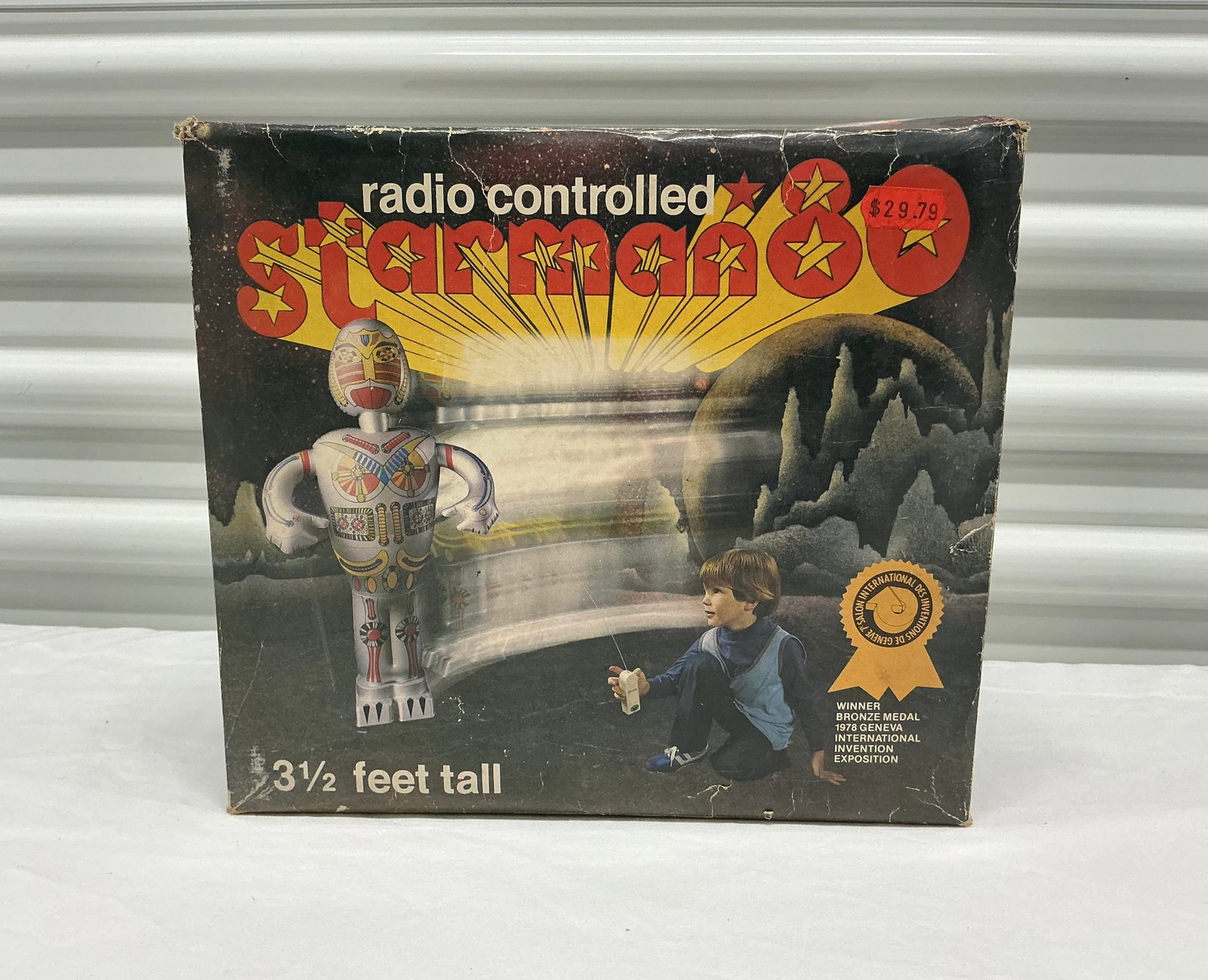 1979 Starman Radio Controlled 3.5 Feet Tall Robot: Untested, appears in excellent vintage condition