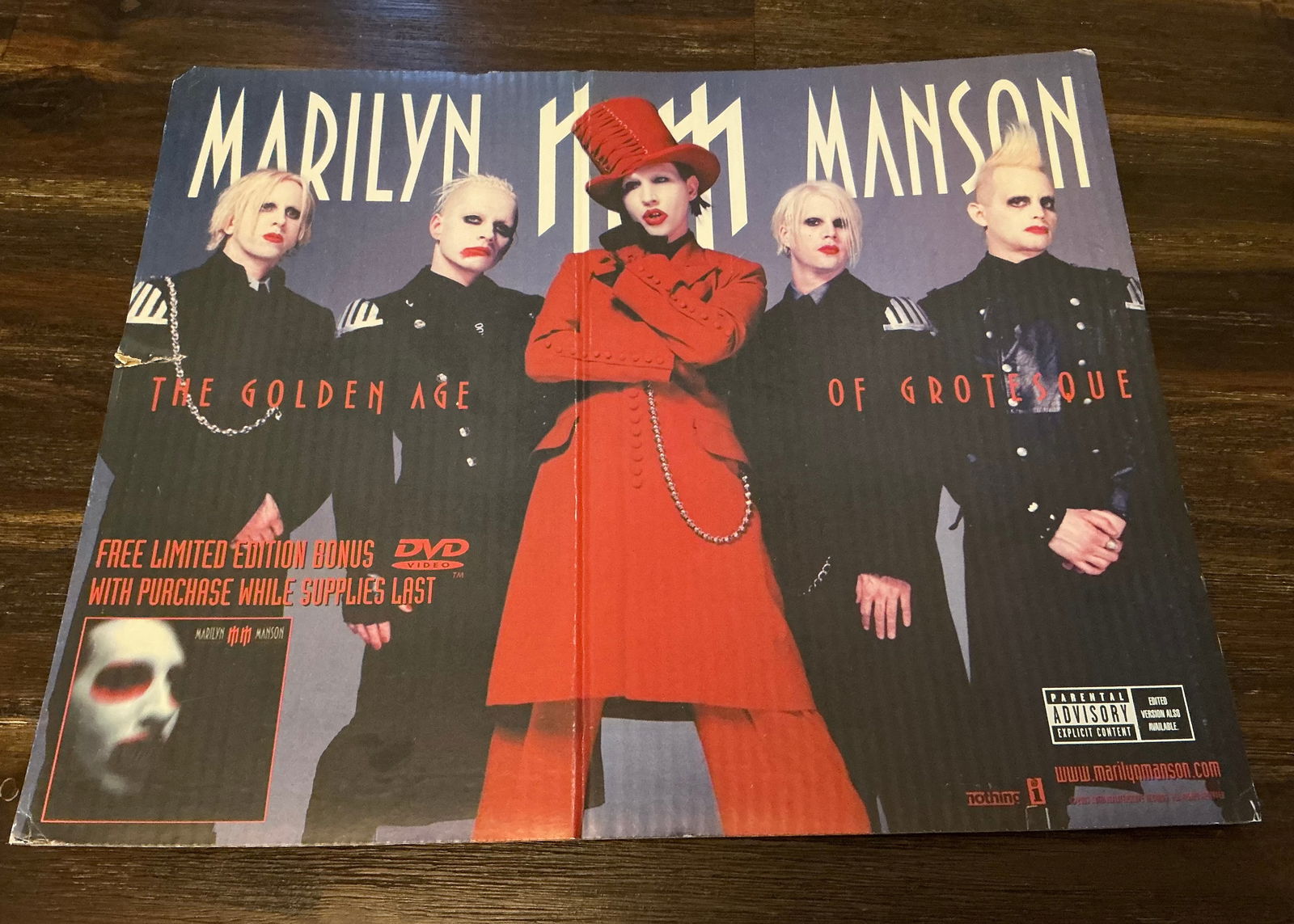 2003 Marilyn Manson Promotional Record Store Music Poster (1 of 5)